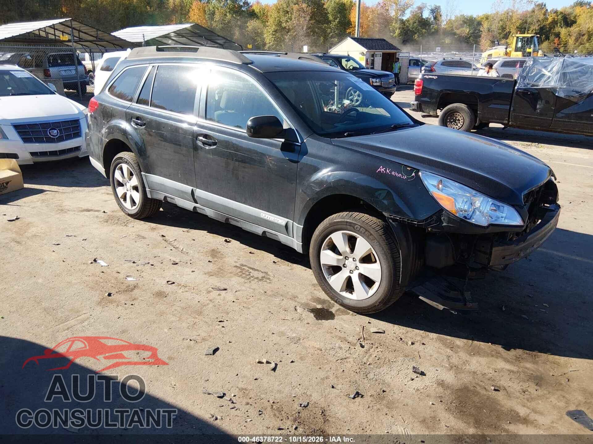SUBARU OUTBACK 2012 - 4S4BRBCC9C3230845
