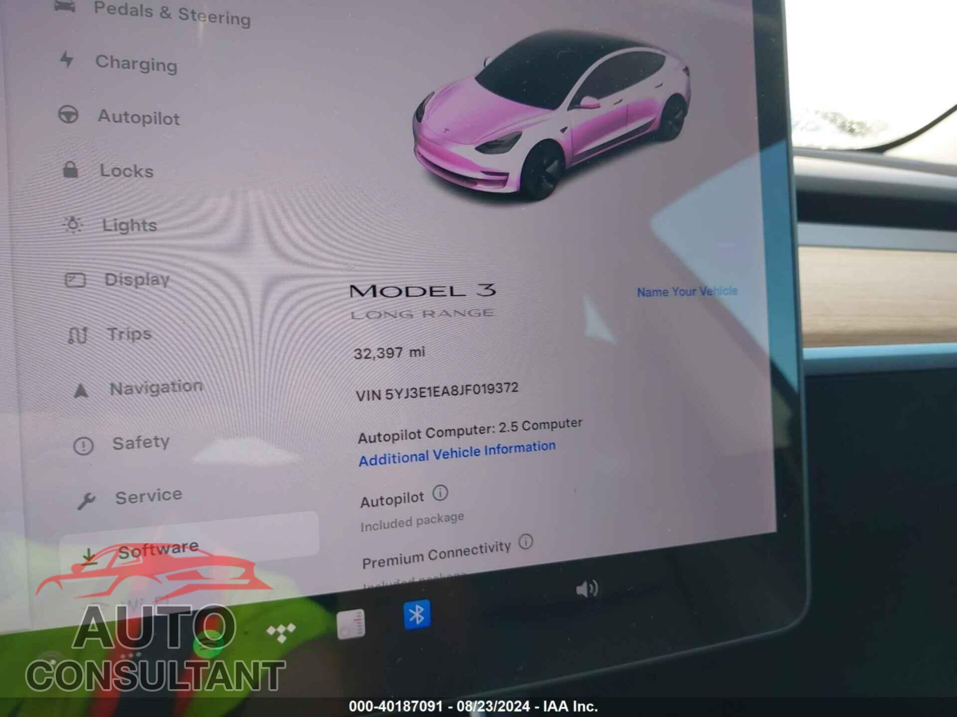 TESLA MODEL 3 2018 - 5YJ3E1EA8JF019372