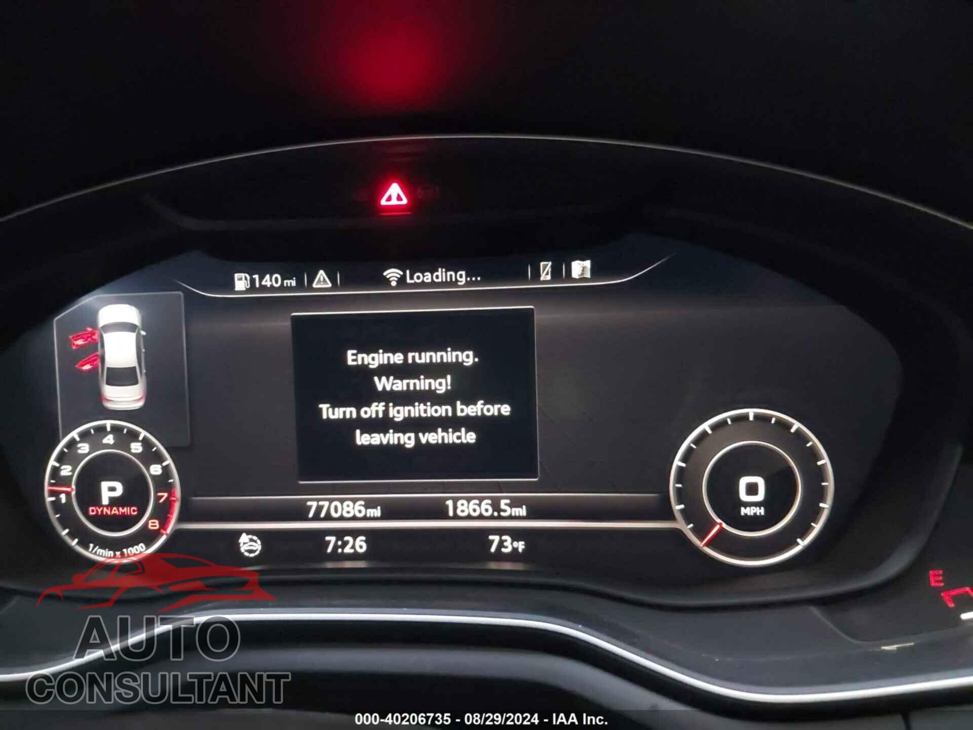 AUDI A4 2017 - WAUDNAF46HN052408