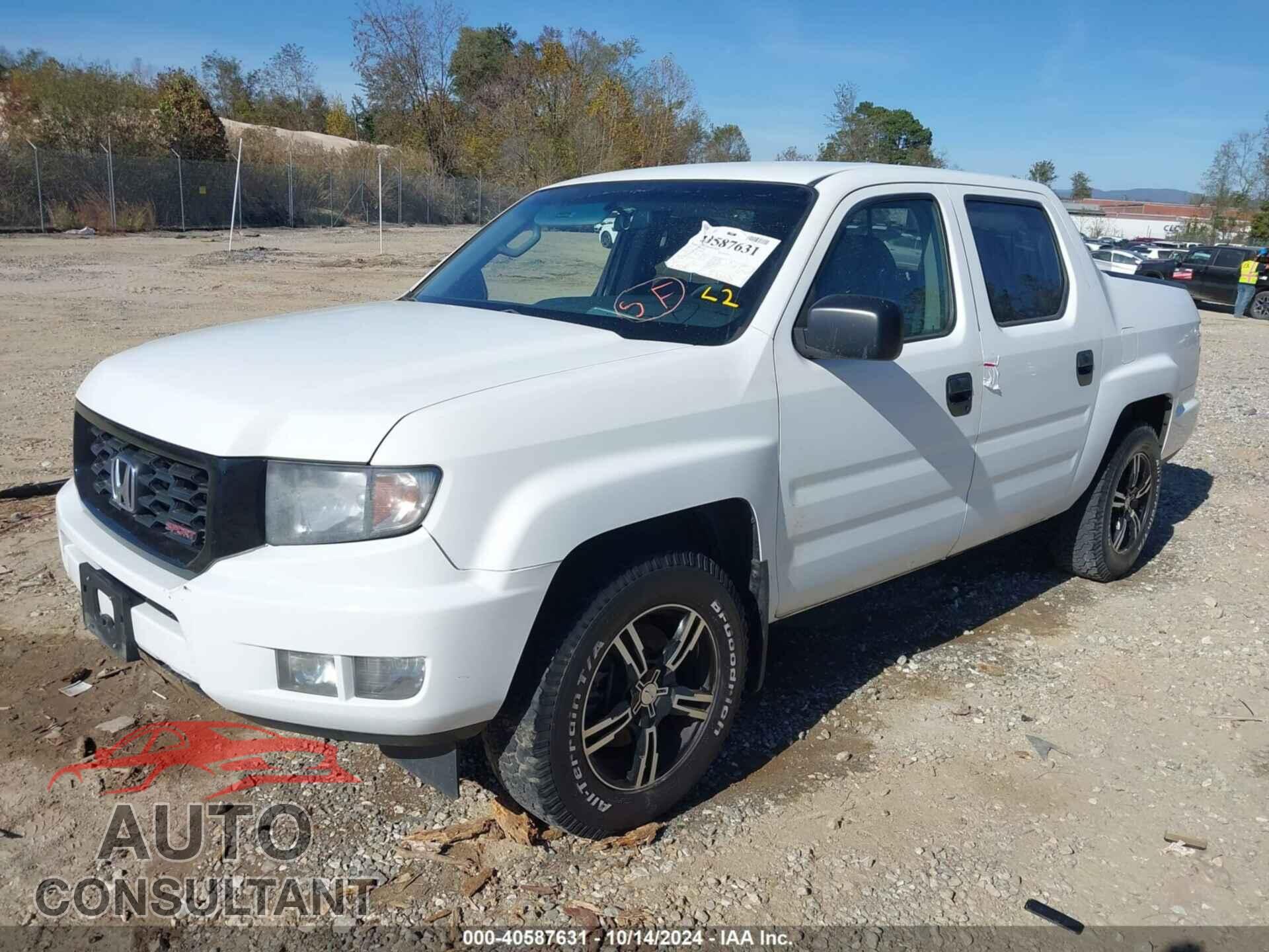 HONDA RIDGELINE 2012 - 5FPYK1F77CB454024