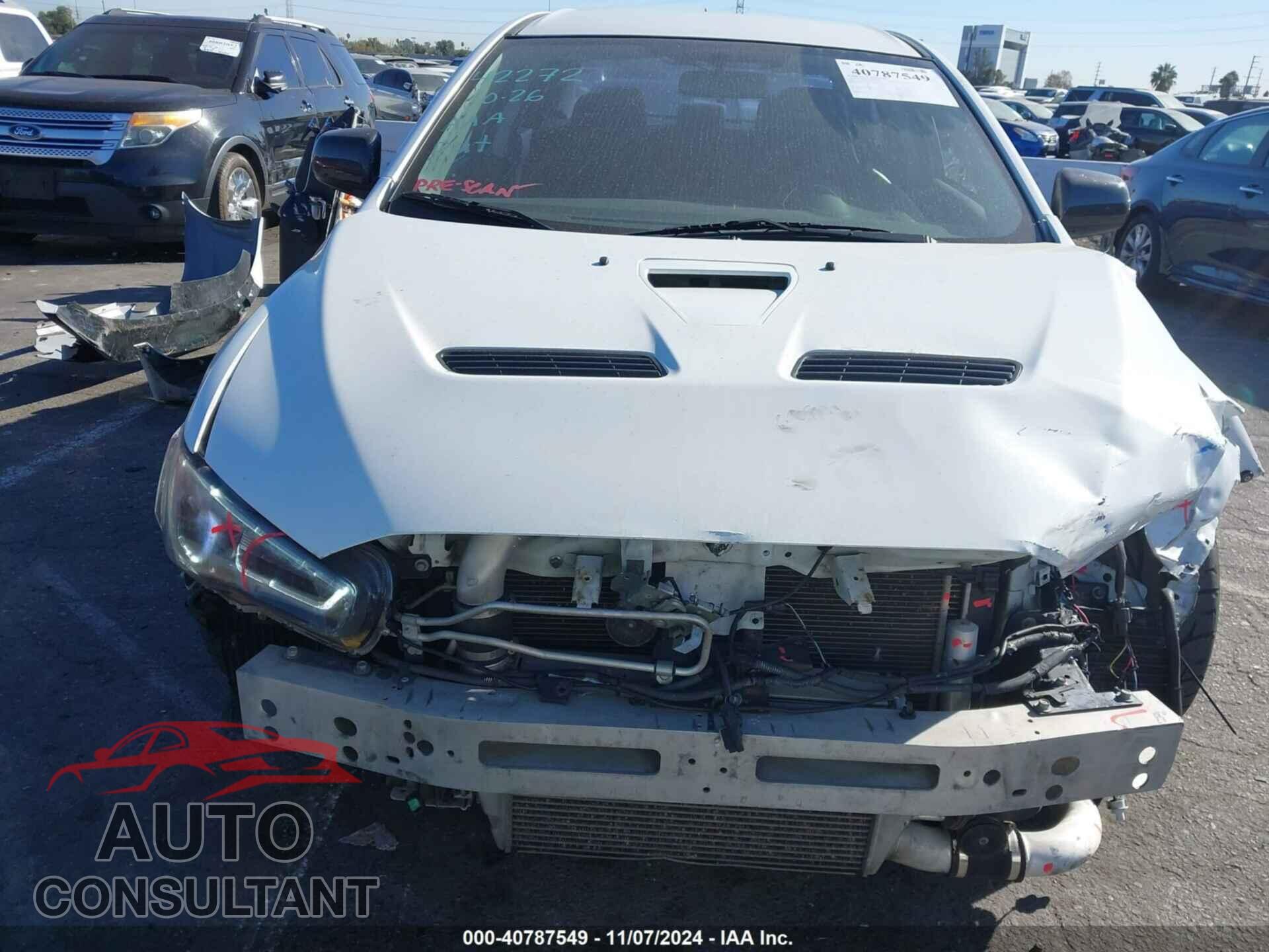 MITSUBISHI LANCER EVOLUTION 2012 - JA32W5FV3CU009679