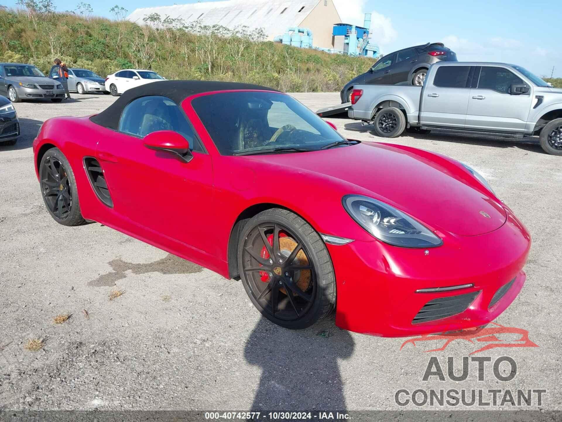 PORSCHE 718 BOXSTER 2017 - WP0CB2A85HS241138