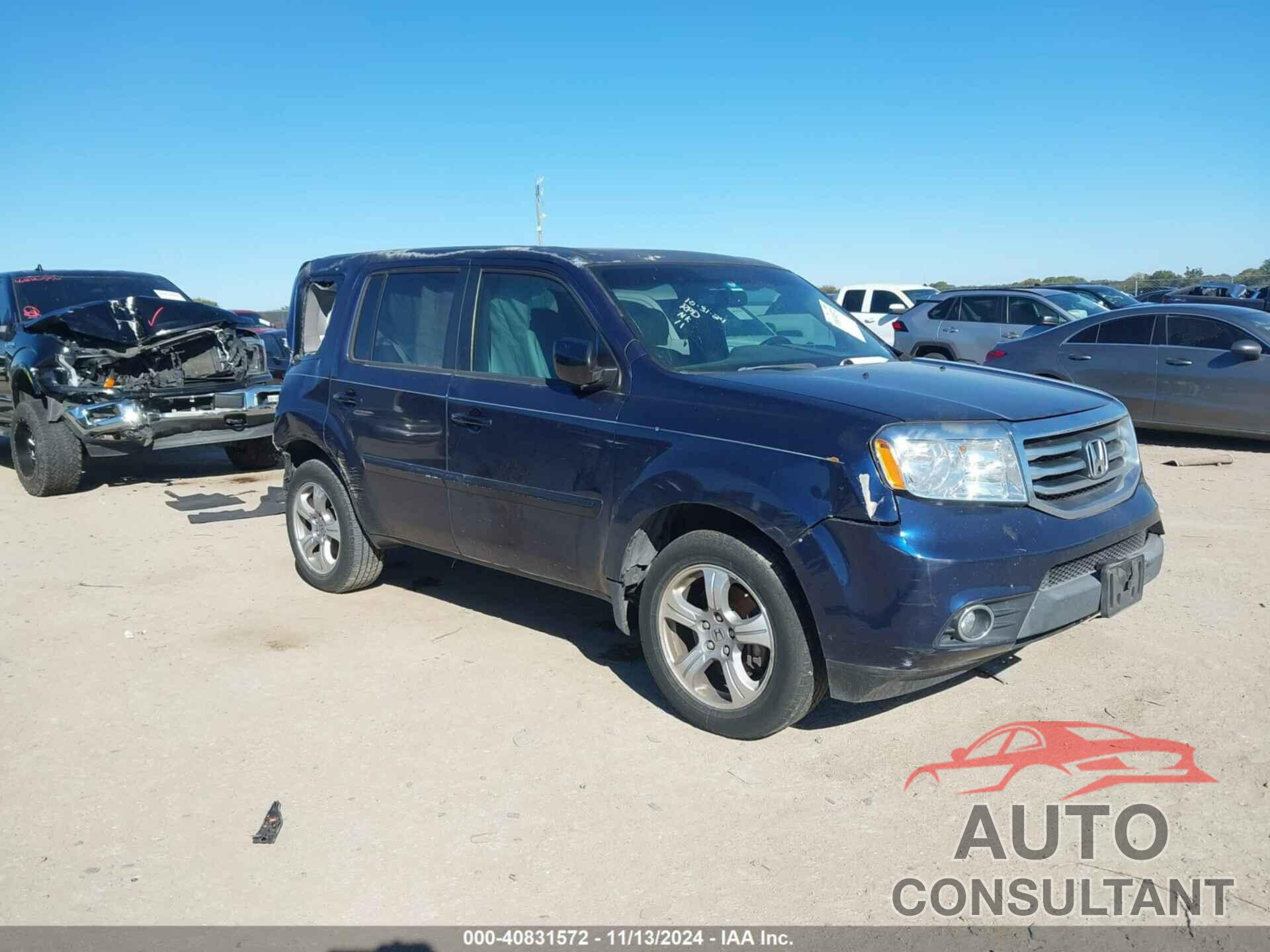 HONDA PILOT 2013 - 5FNYF3H74DB035474