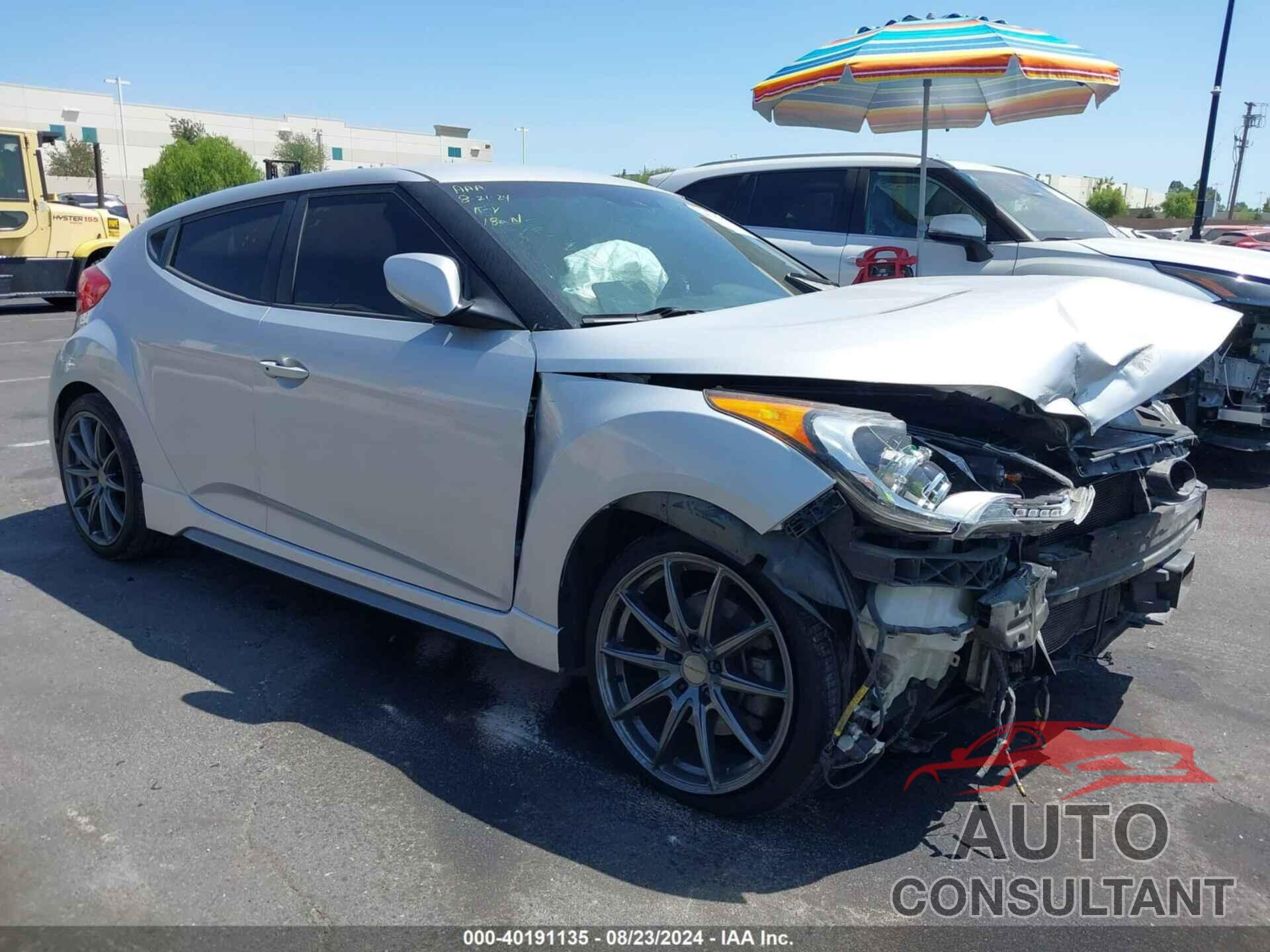 HYUNDAI VELOSTER 2015 - KMHTC6AE0FU249199