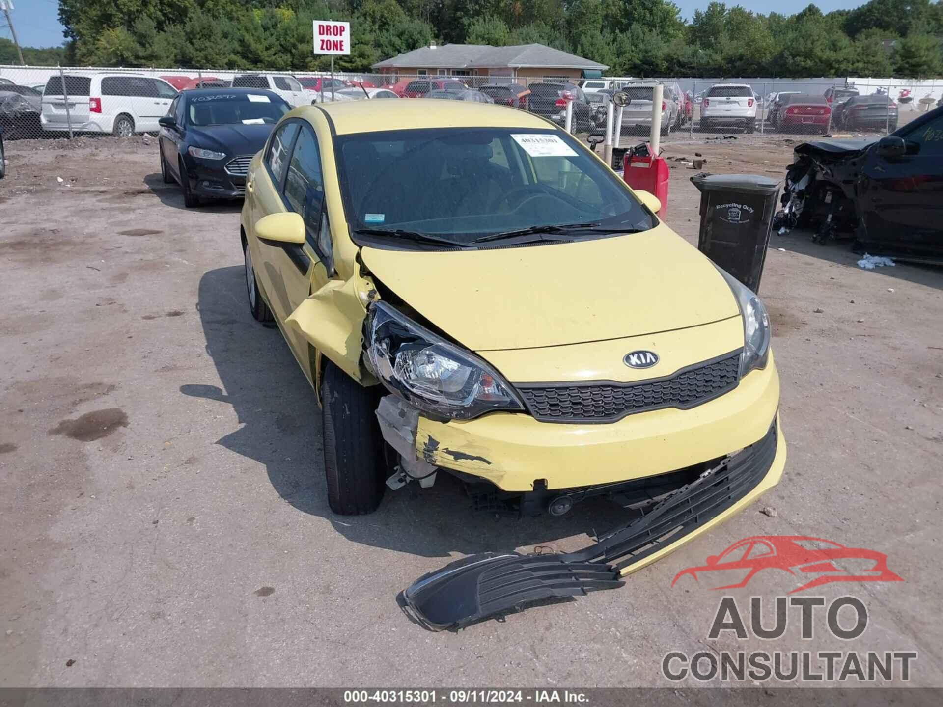 KIA RIO 2016 - KNADM4A39G6657776