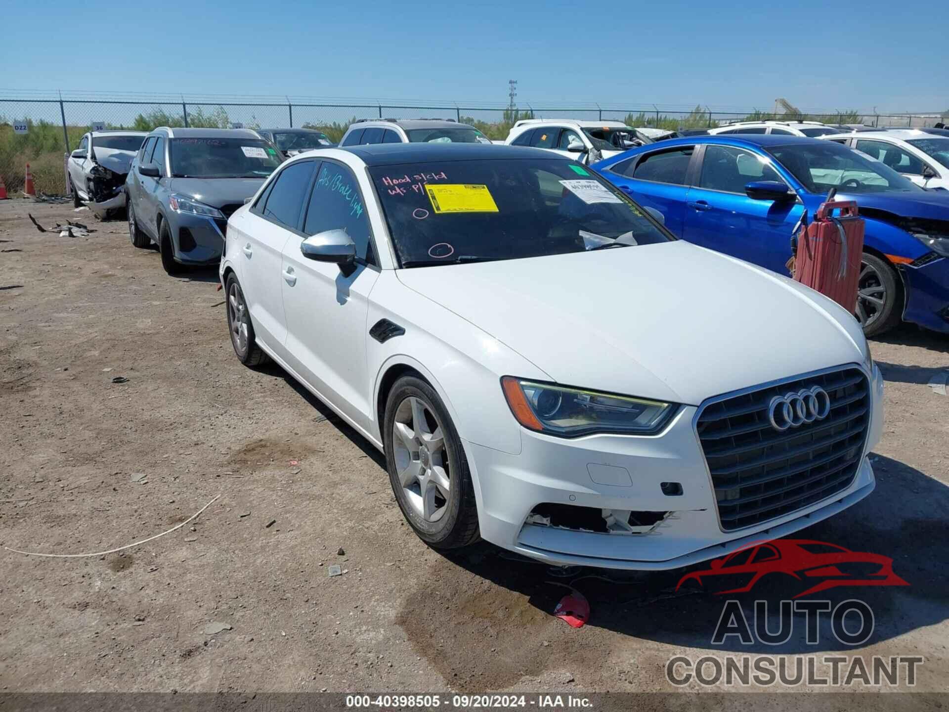 AUDI A3 2016 - WAUA7GFF6G1054909