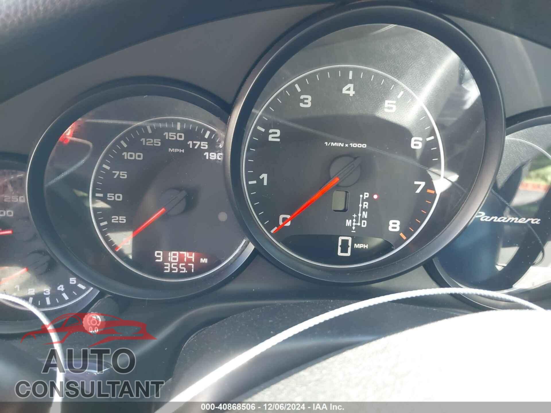PORSCHE PANAMERA 2011 - WP0AA2A78BL010091