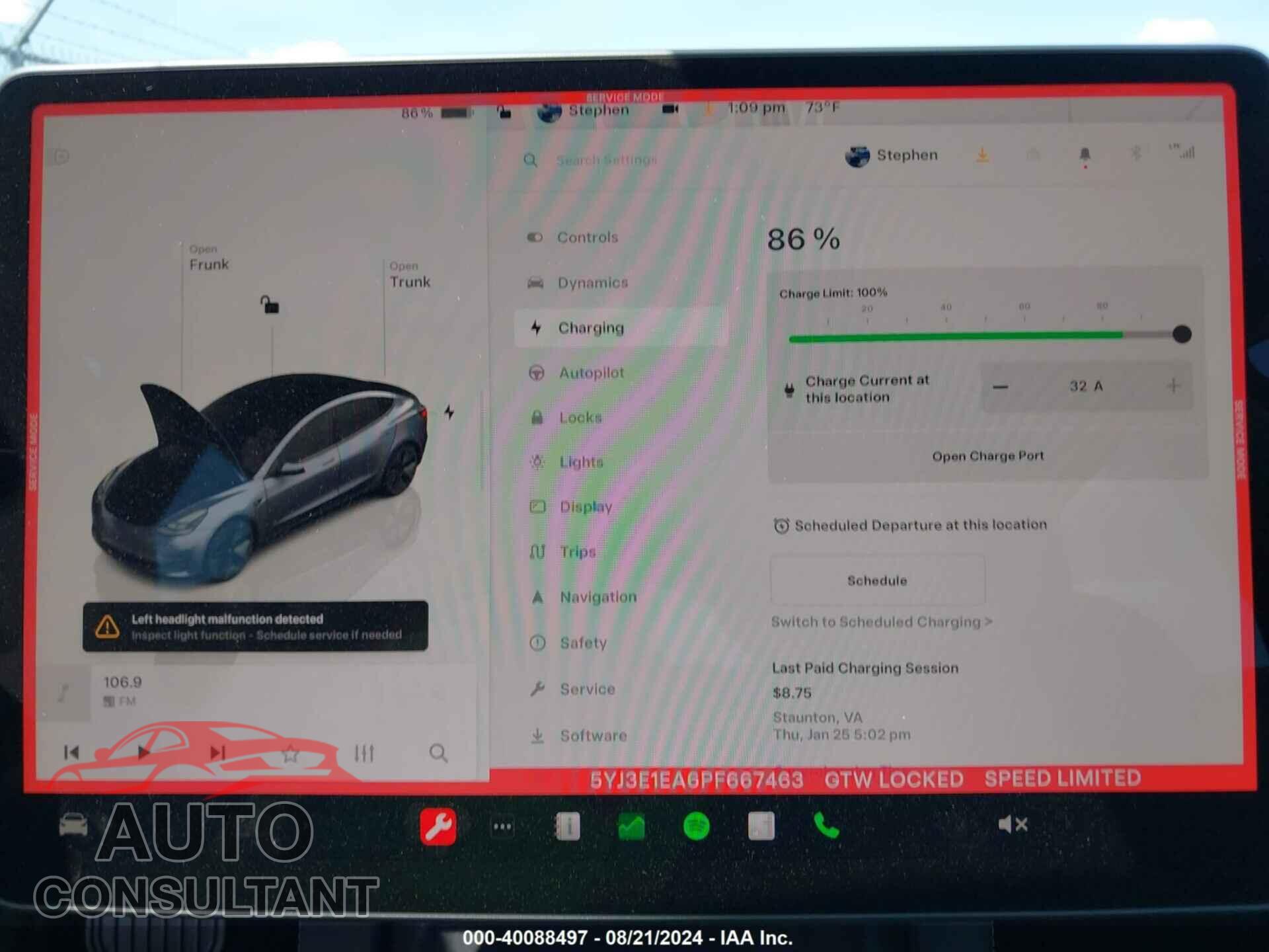 TESLA MODEL 3 2023 - 5YJ3E1EA6PF667463
