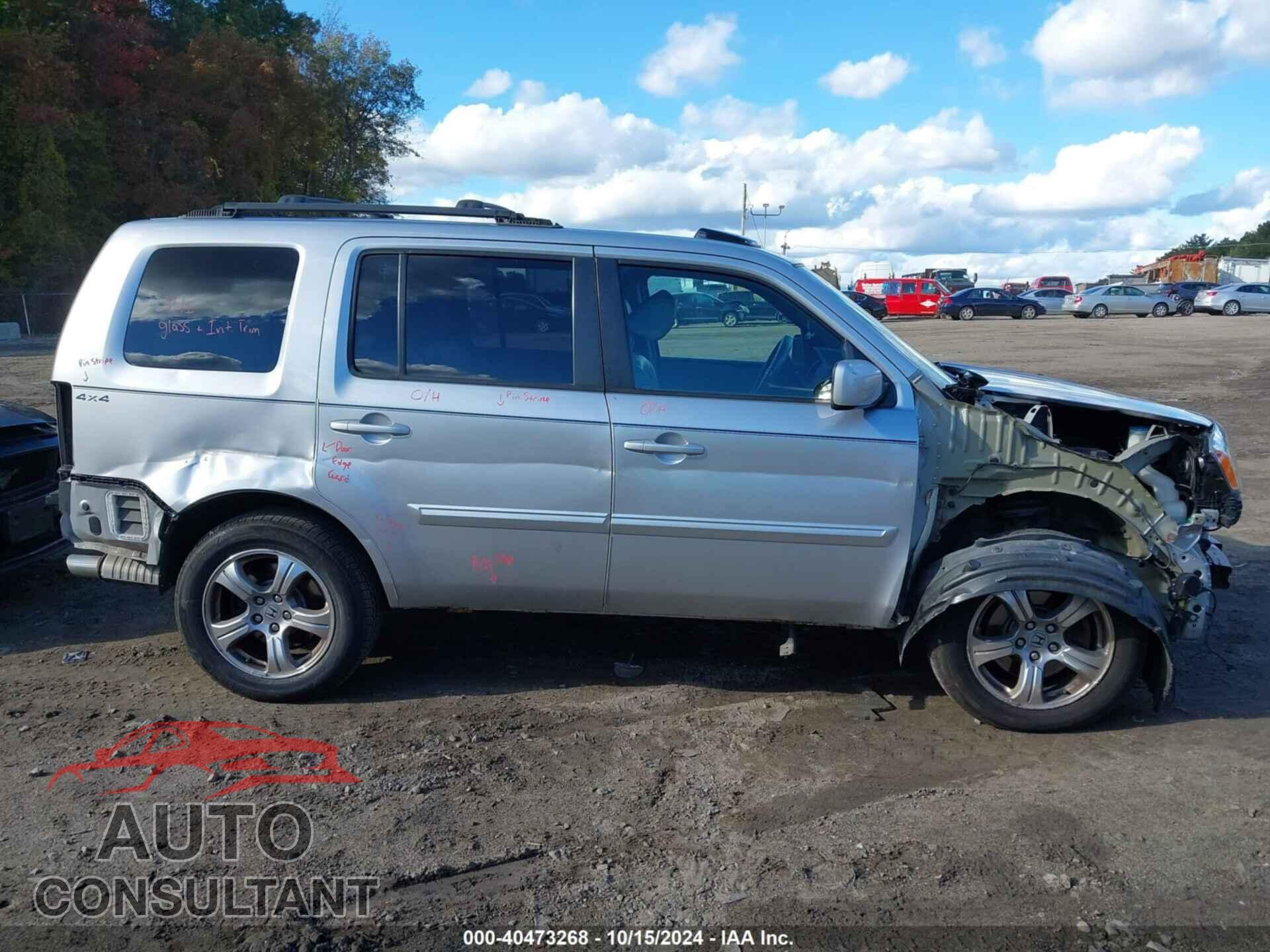HONDA PILOT 2013 - 5FNYF4H68DB042182