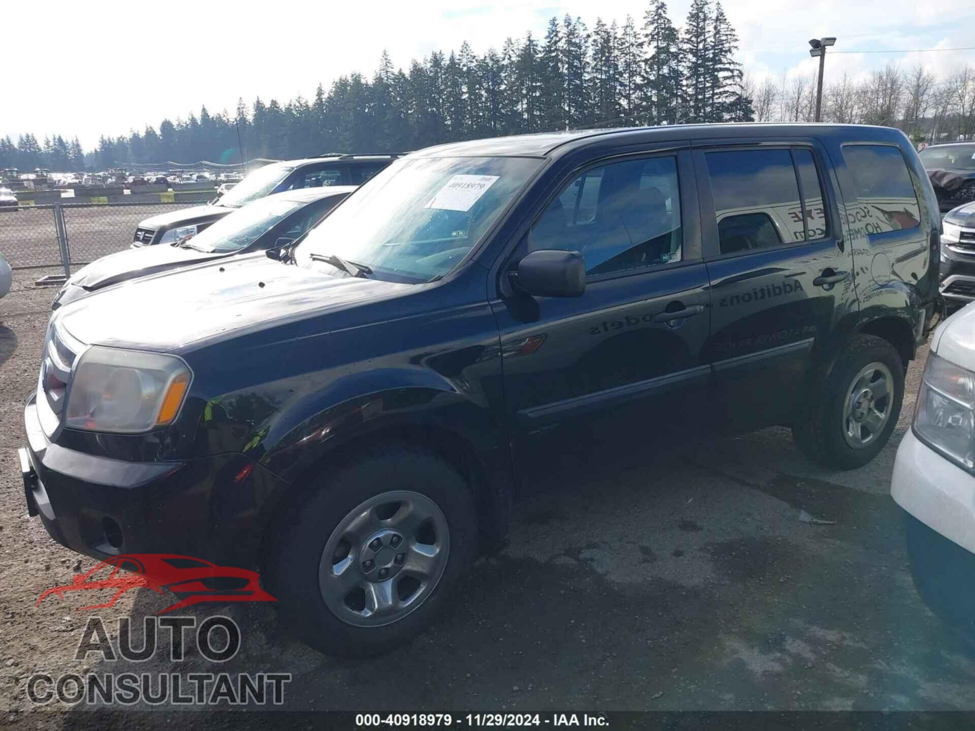 HONDA PILOT 2011 - 5FNYF4H21BB090391