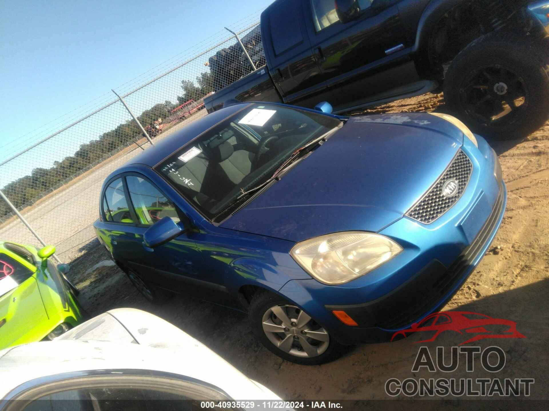 KIA RIO 2009 - KNADE223X96461624