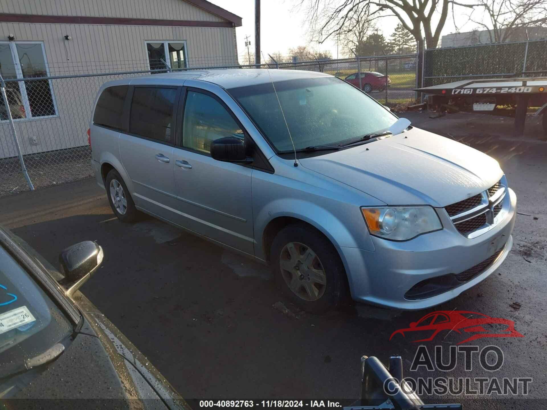 DODGE GRAND CARAVAN 2012 - 2C4RDGBG3CR192507