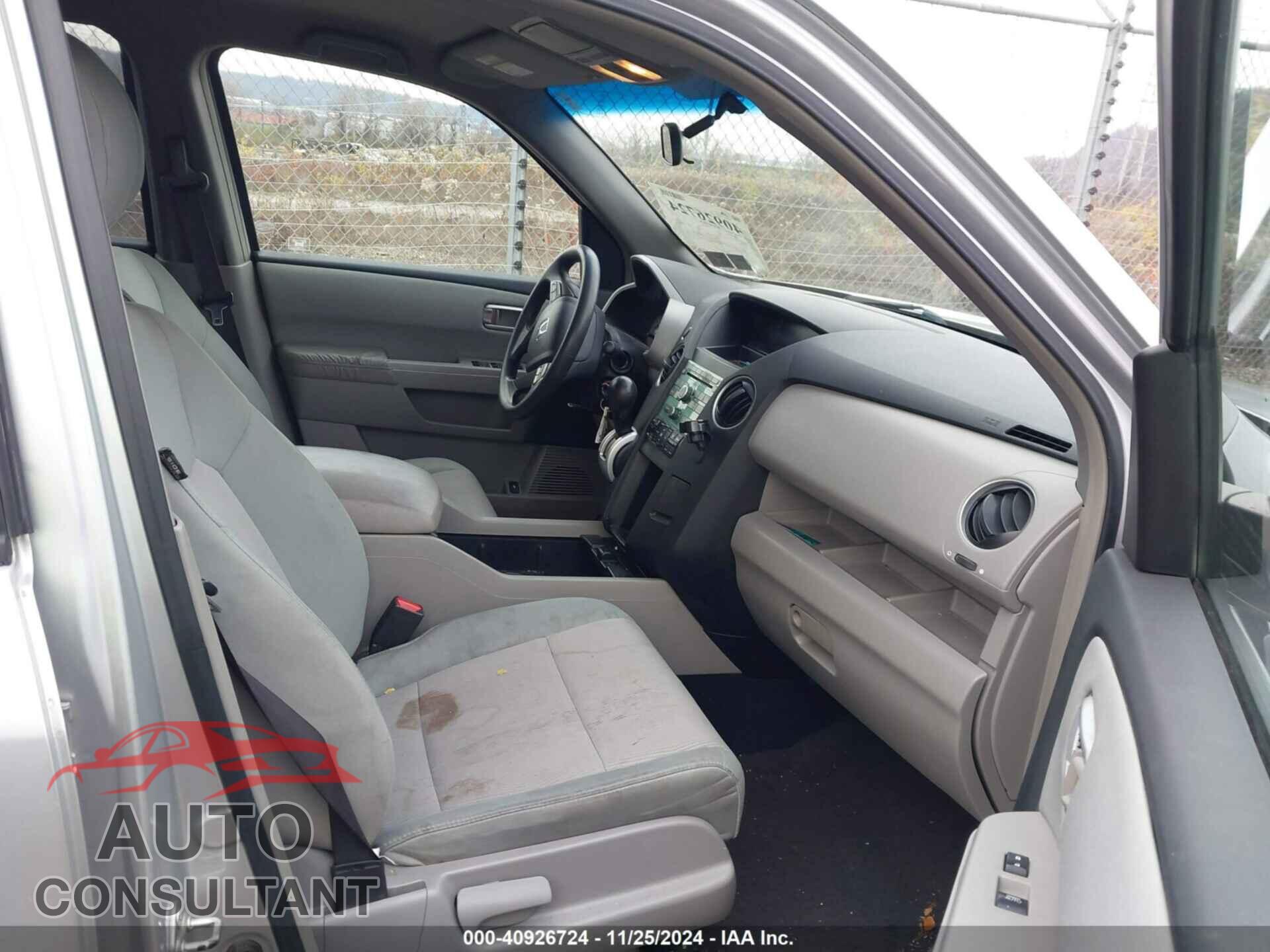 HONDA PILOT 2009 - 5FNYF38419B009458
