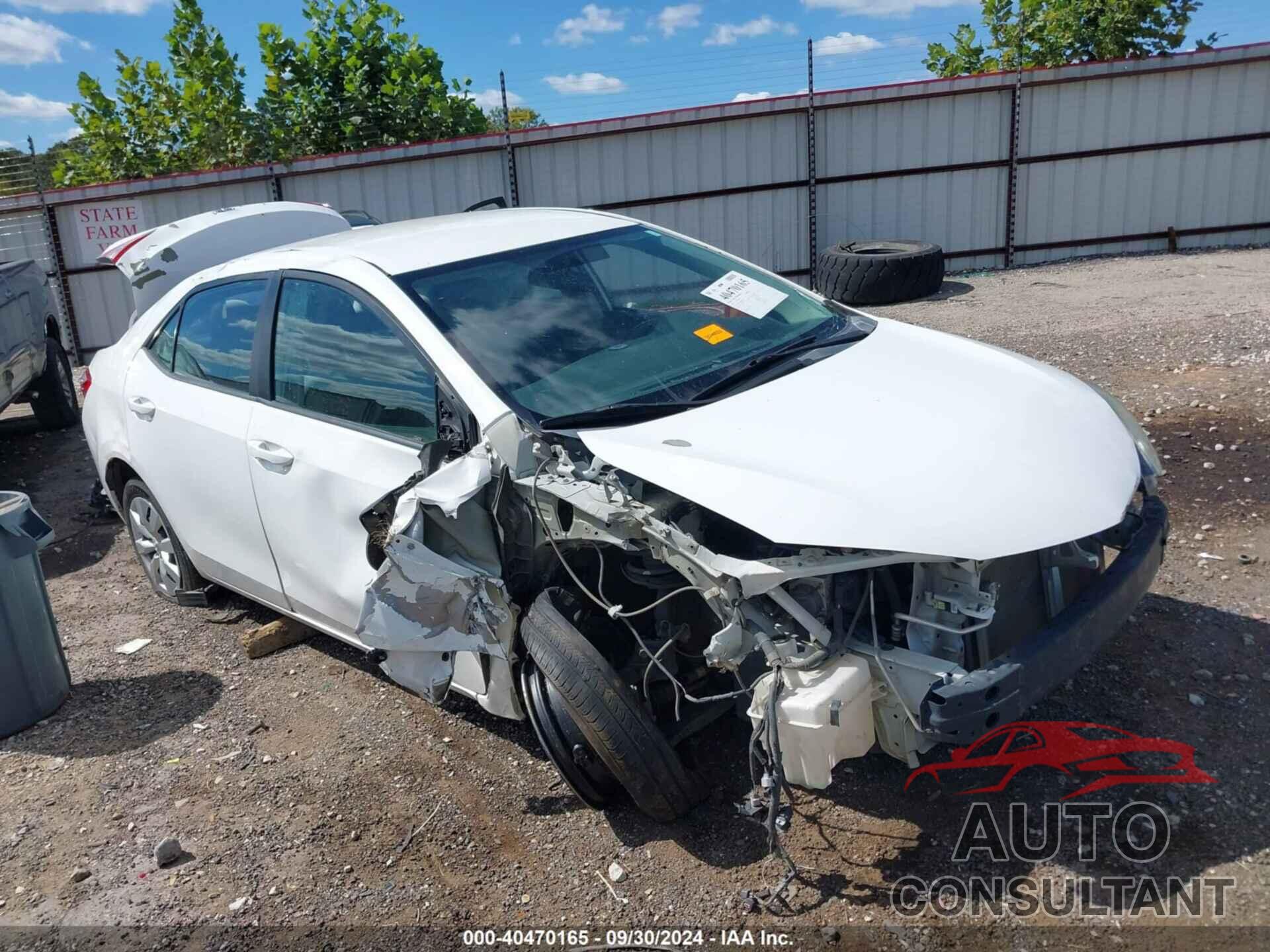 TOYOTA COROLLA 2014 - 5YFBURHE8EP026943