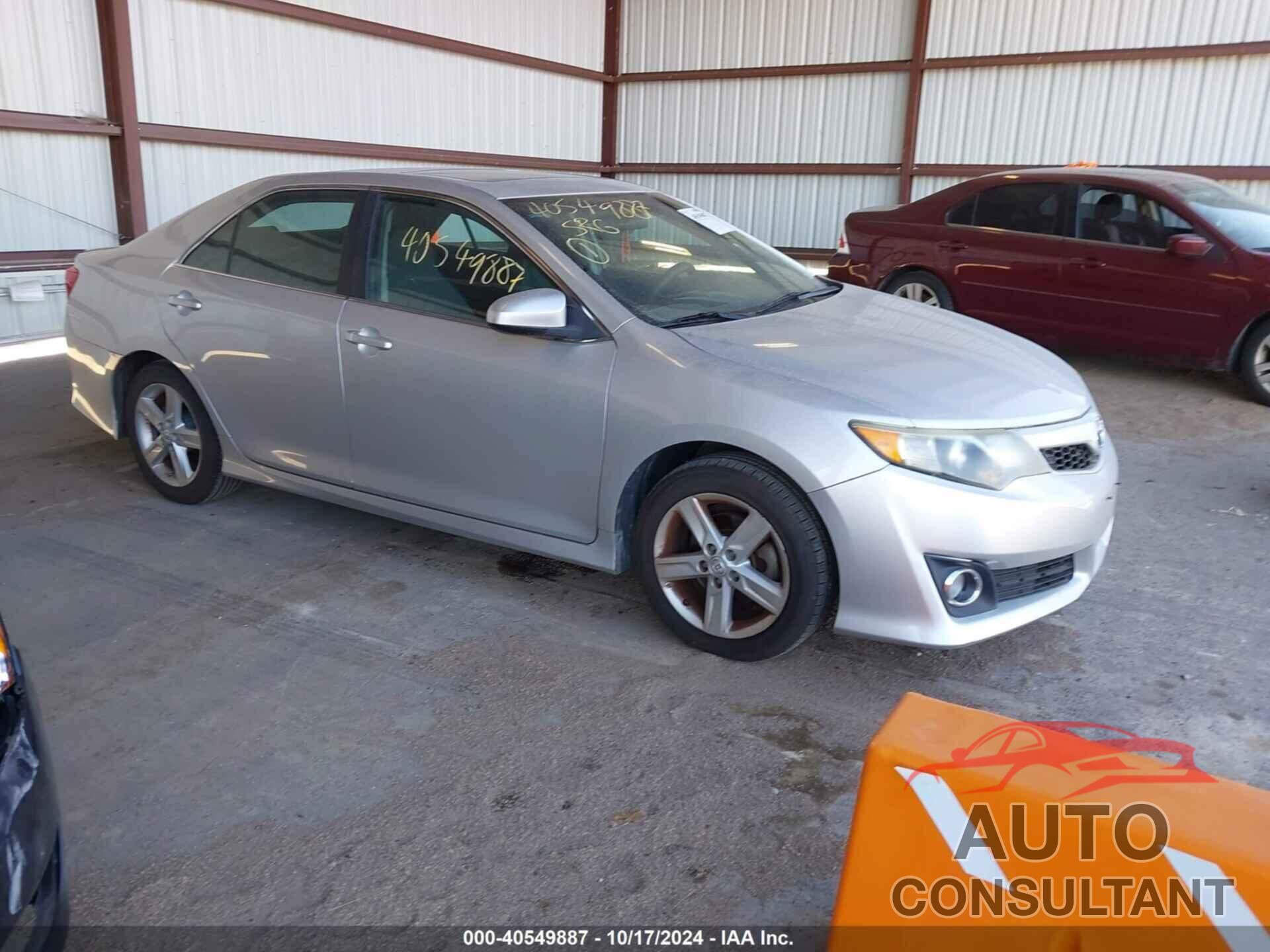 TOYOTA CAMRY 2012 - 4T1BF1FK6CU108704