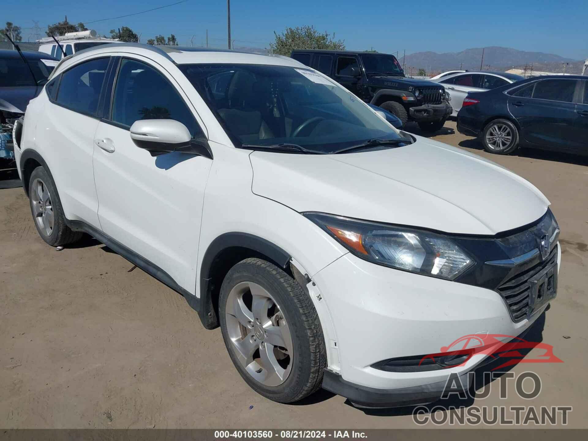 HONDA HR-V 2016 - 3CZRU5H76GM727705