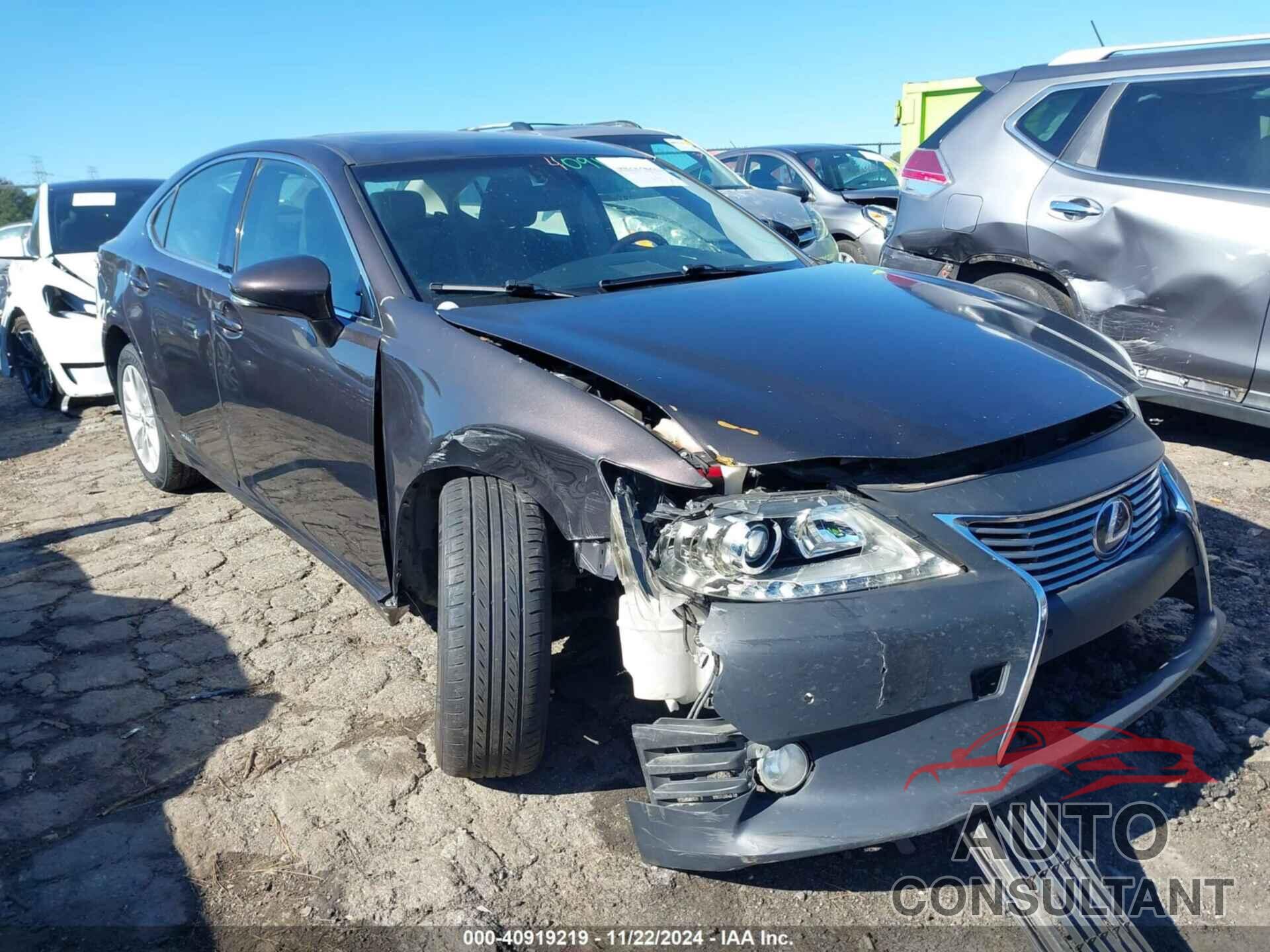 LEXUS ES 300H 2013 - JTHBW1GG9D2035340