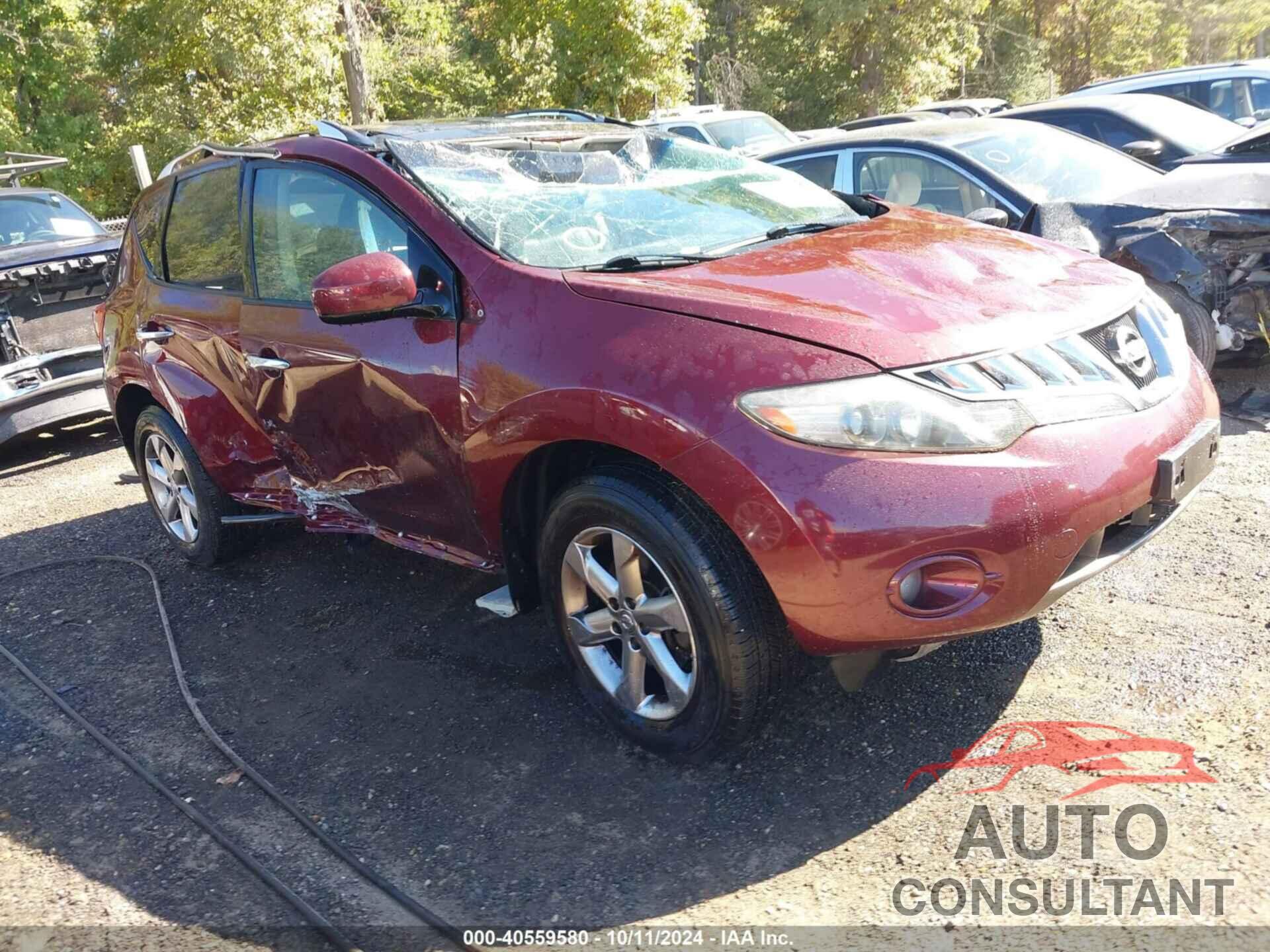 NISSAN MURANO 2010 - JN8AZ1MW6AW135033