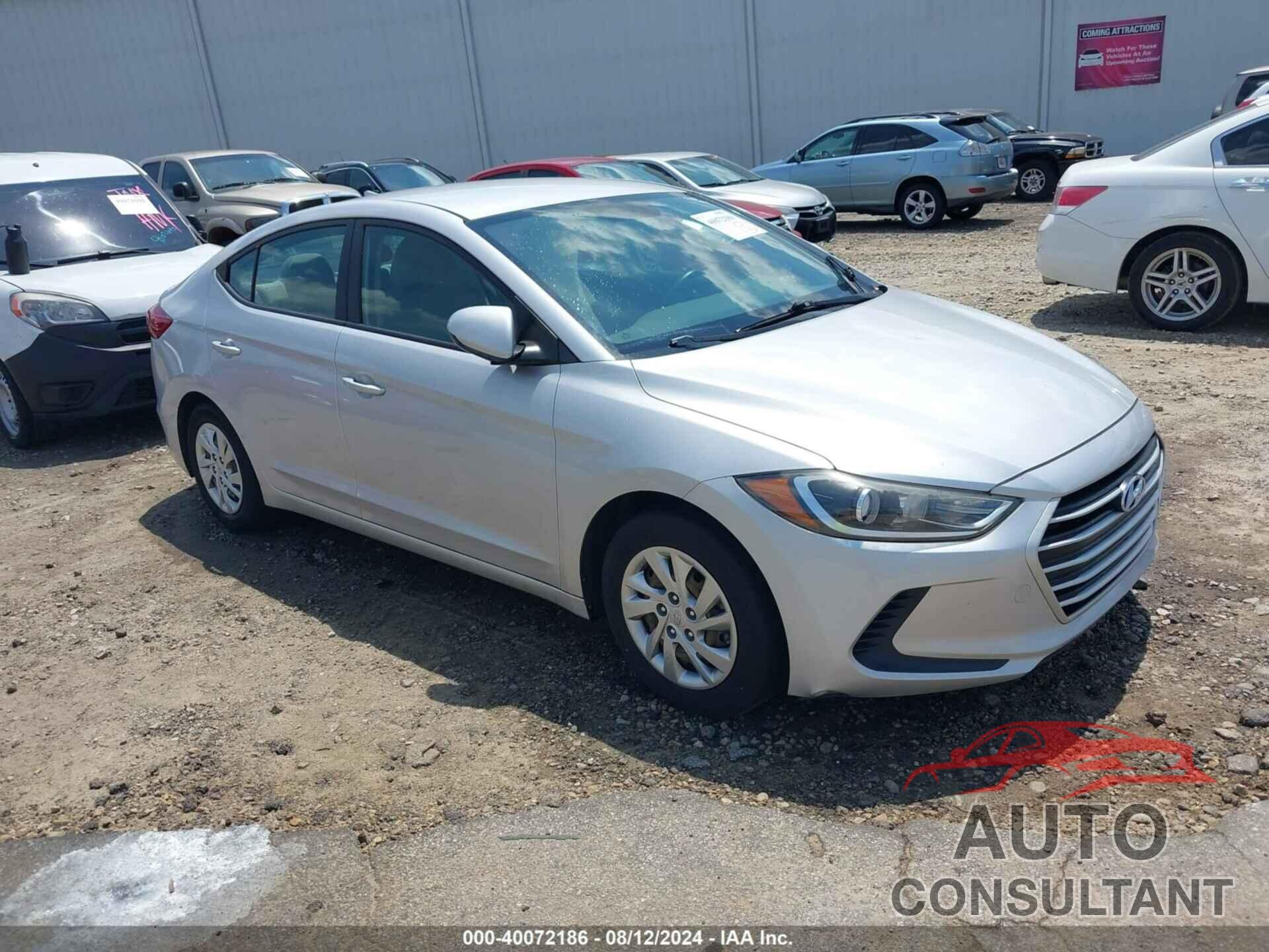 HYUNDAI ELANTRA 2017 - KMHD74LF9HU115944