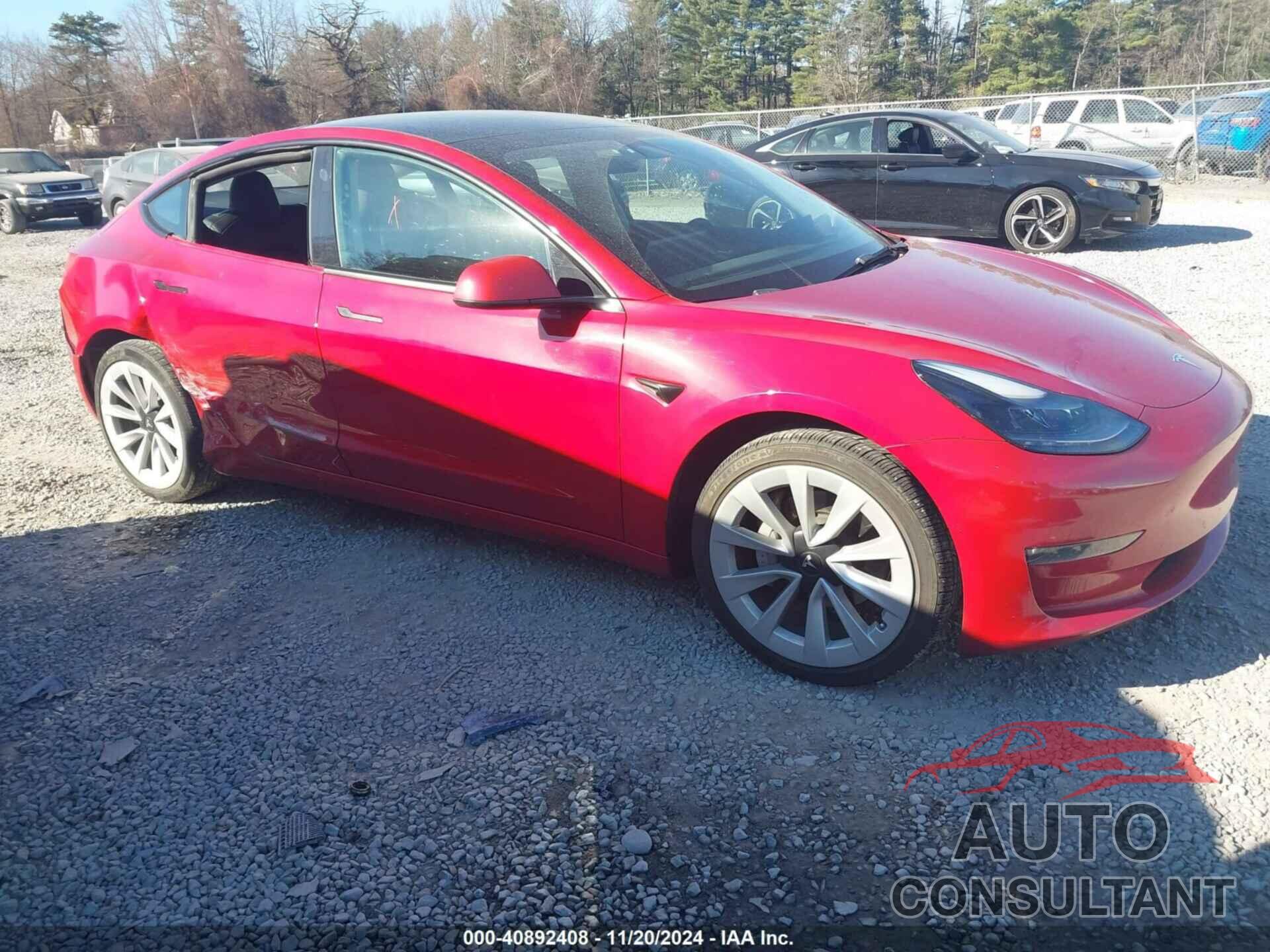 TESLA MODEL 3 2022 - 5YJ3E1EB3NF187015