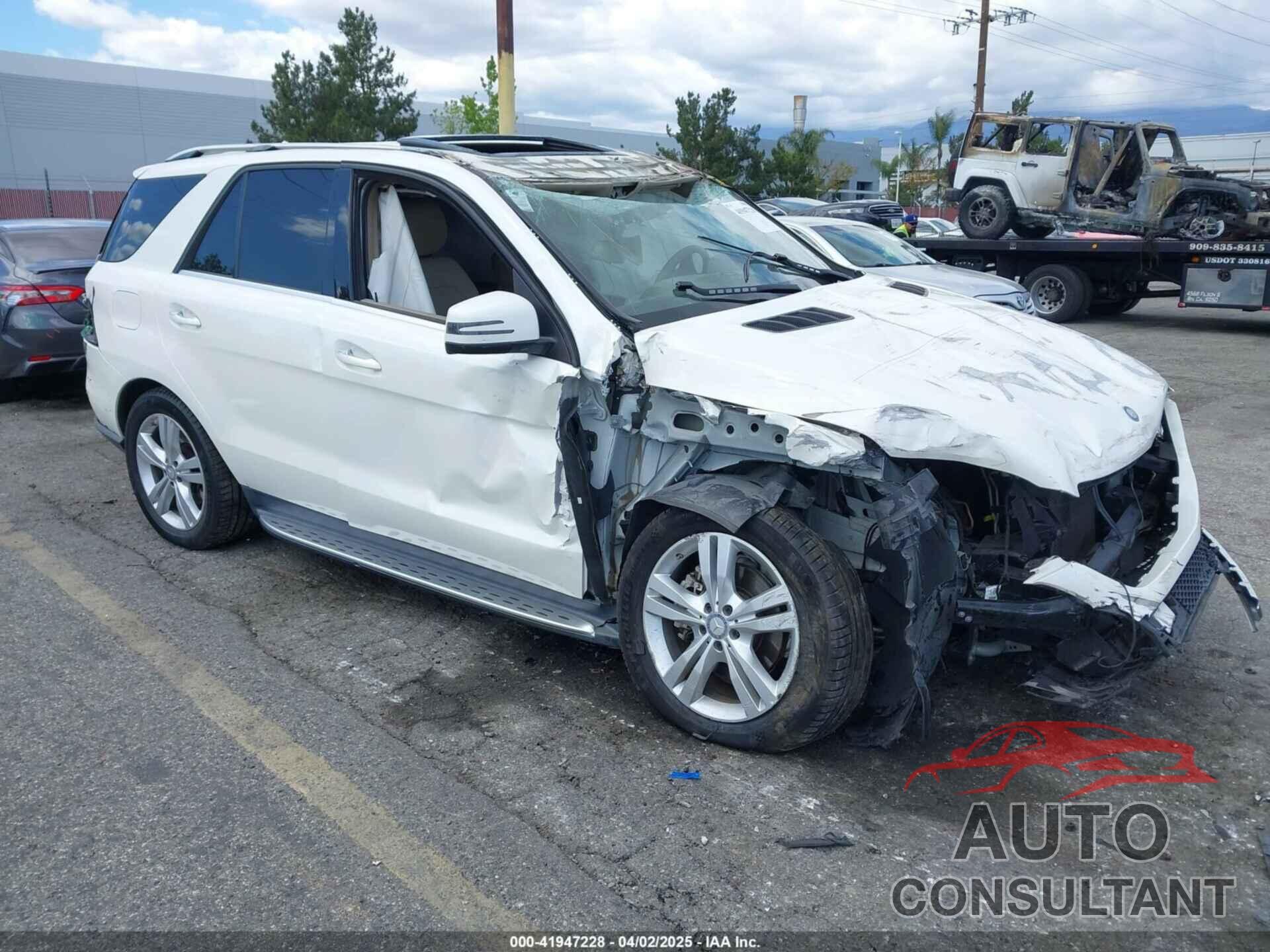 MERCEDES-BENZ ML 350 2015 - 4JGDA5JB9FA518473