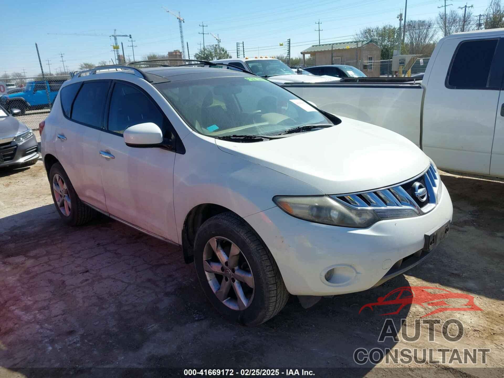 NISSAN MURANO 2009 - JN8AZ18U89W104662