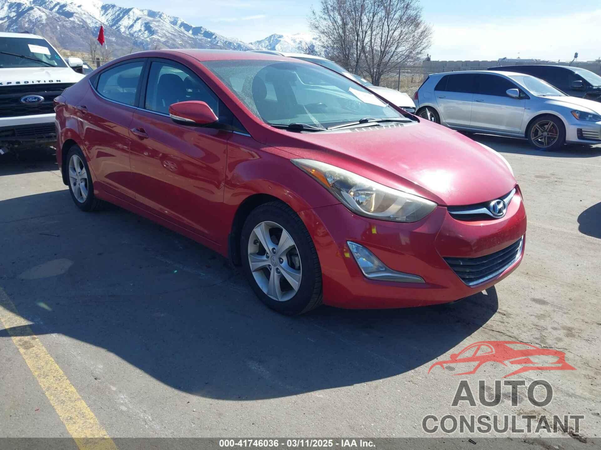HYUNDAI ELANTRA 2016 - KMHDH4AEXGU558044