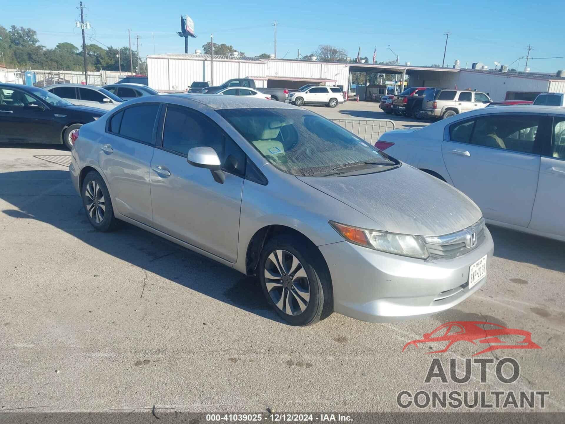 HONDA CIVIC 2012 - 19XFB2F55CE108869