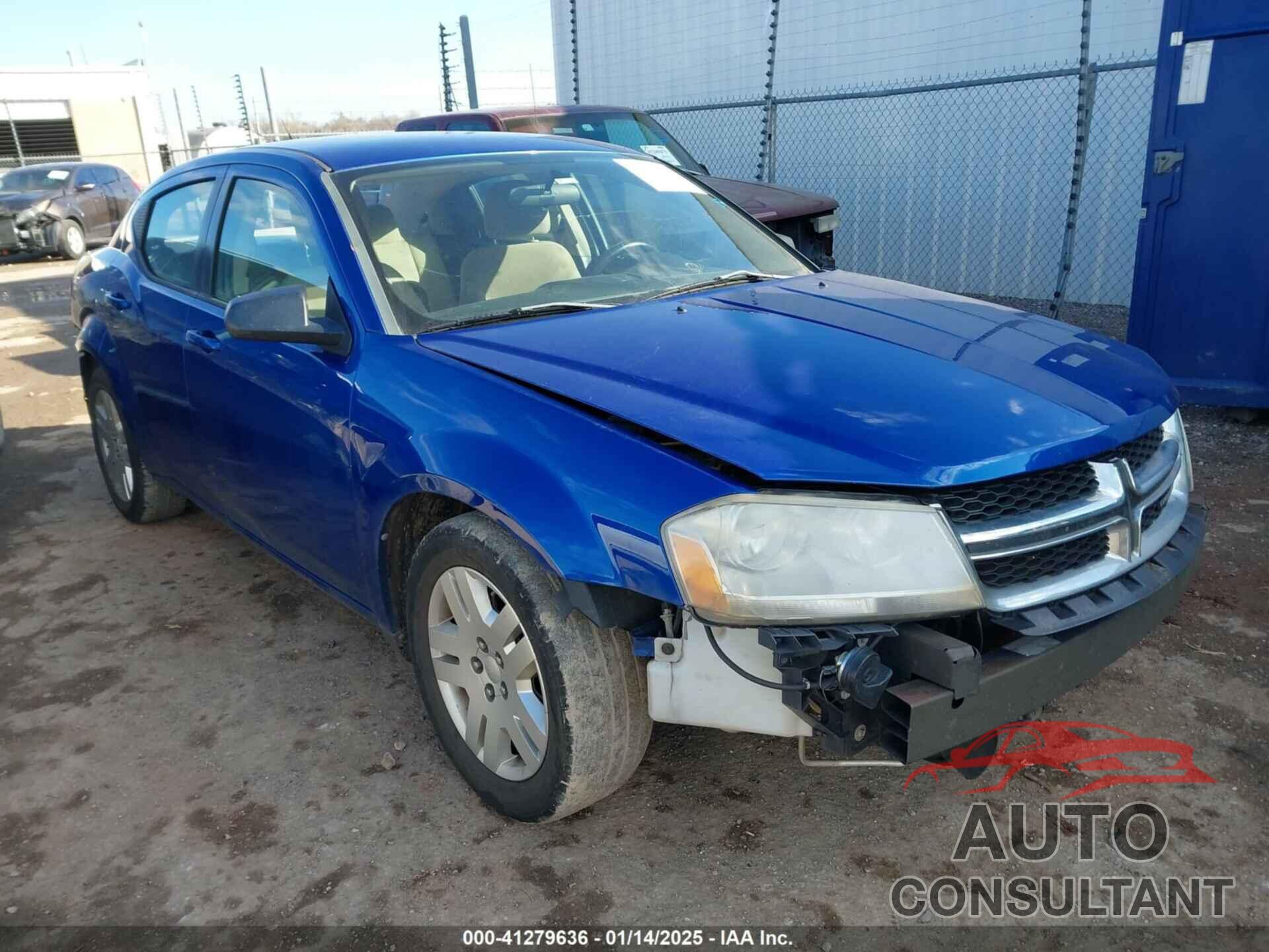 DODGE AVENGER 2013 - 1C3CDZAB0DN731305