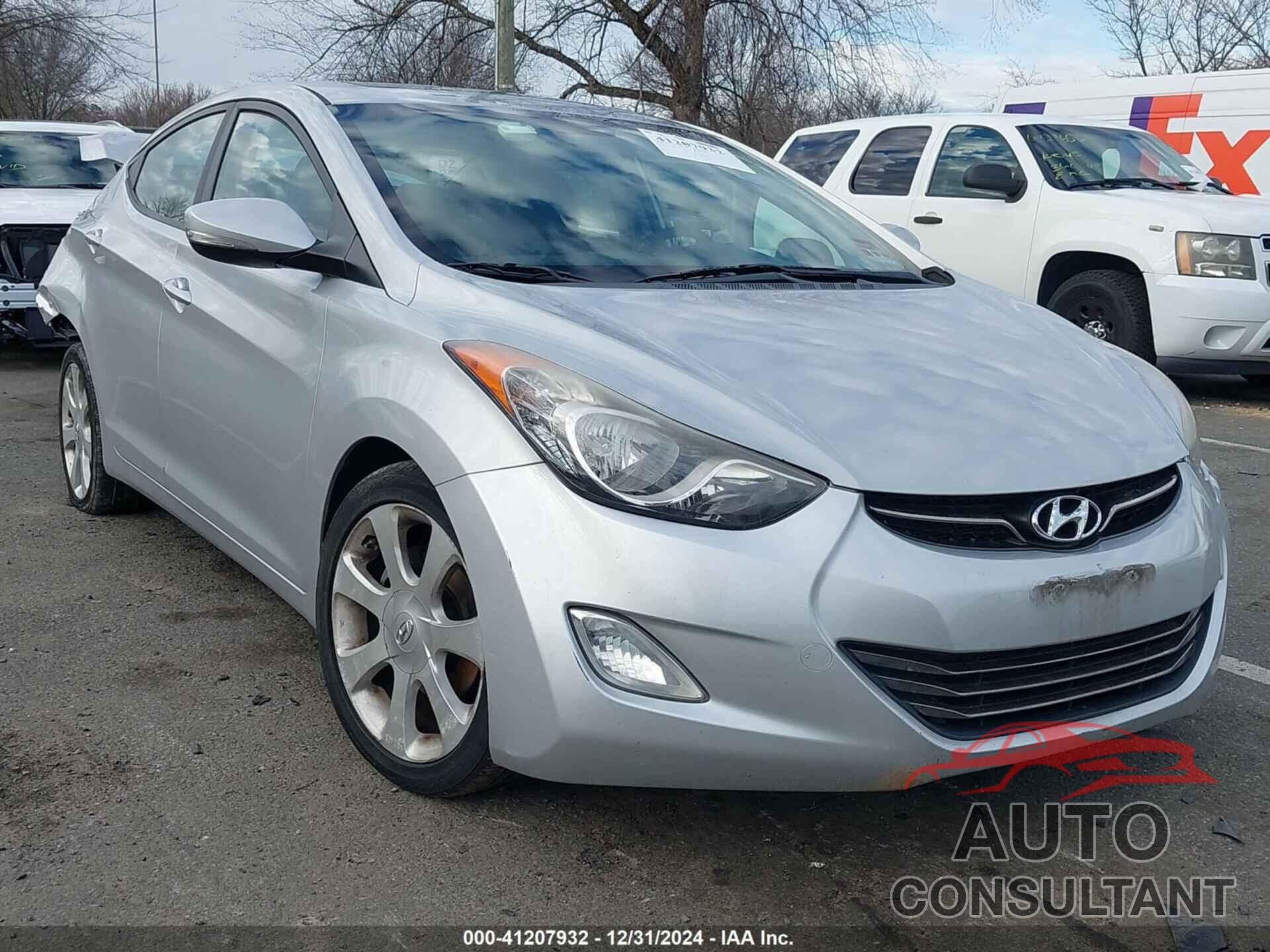 HYUNDAI ELANTRA 2012 - KMHDH4AE2CU295798