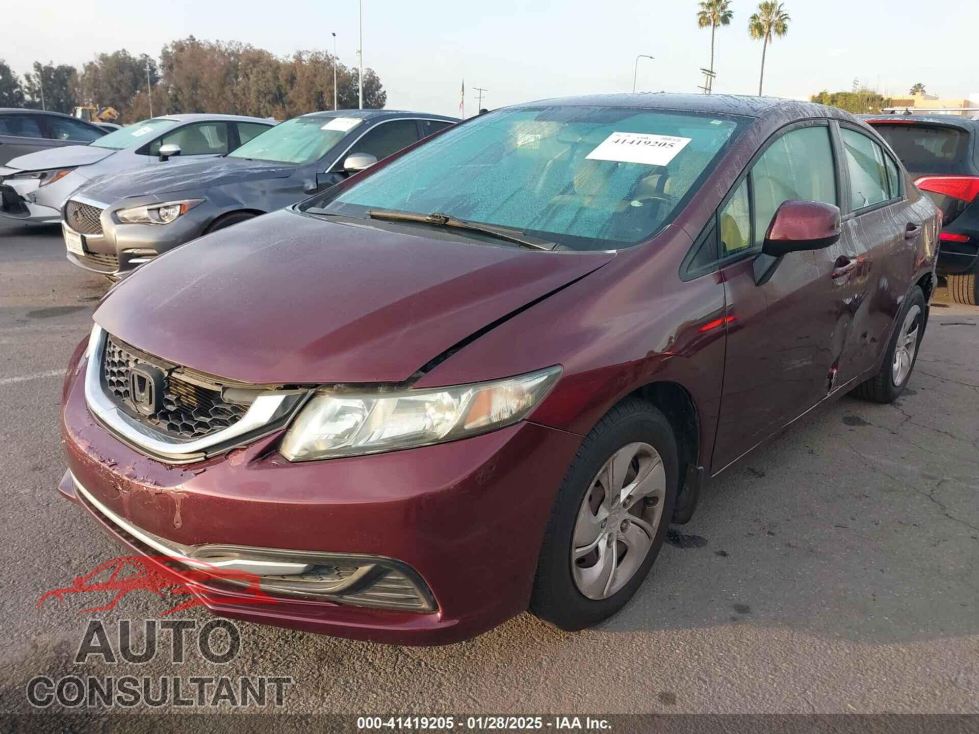 HONDA CIVIC 2013 - 19XFB2F53DE224959