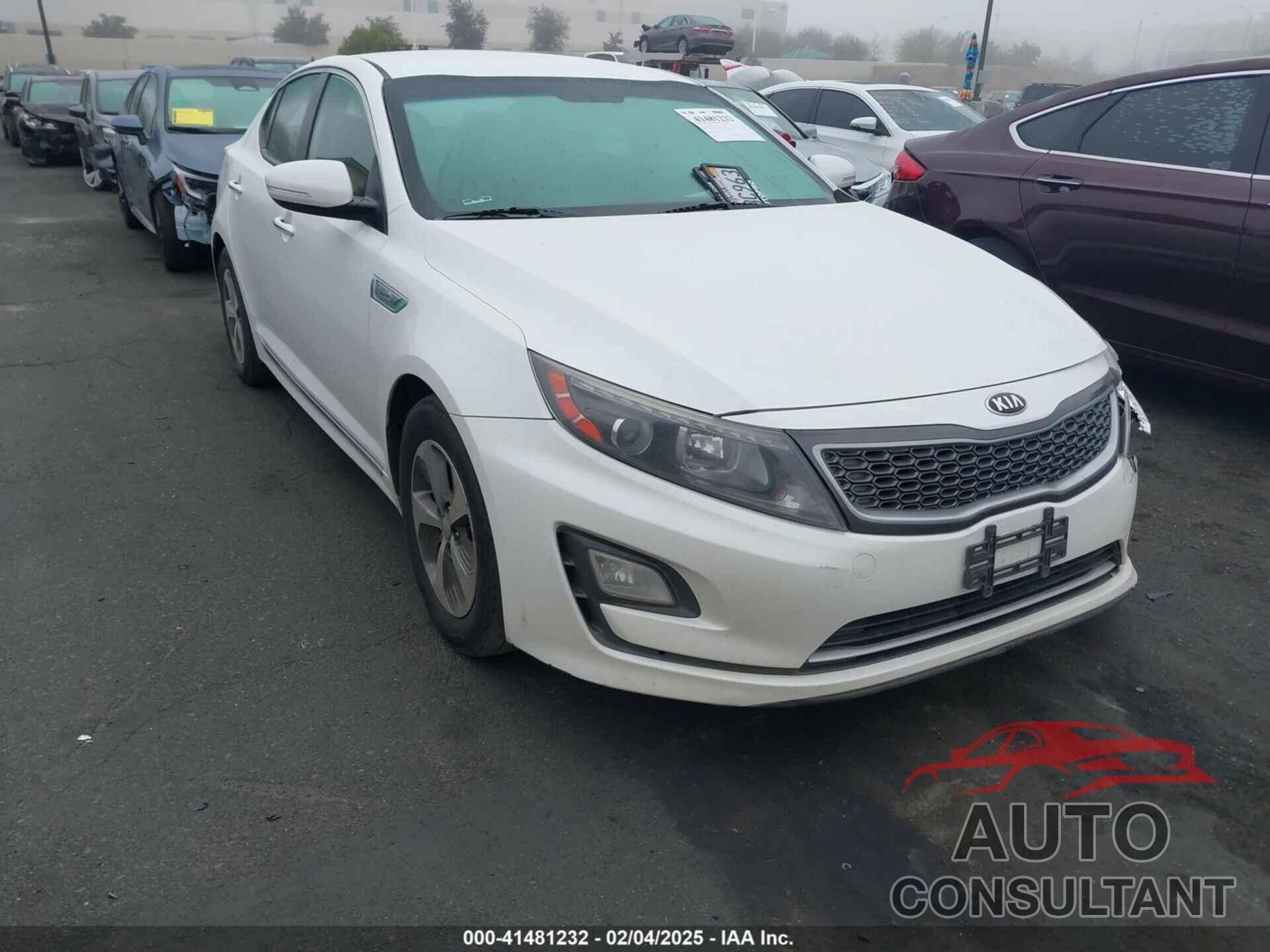KIA OPTIMA HYBRID 2014 - KNAGM4AD4E5071415