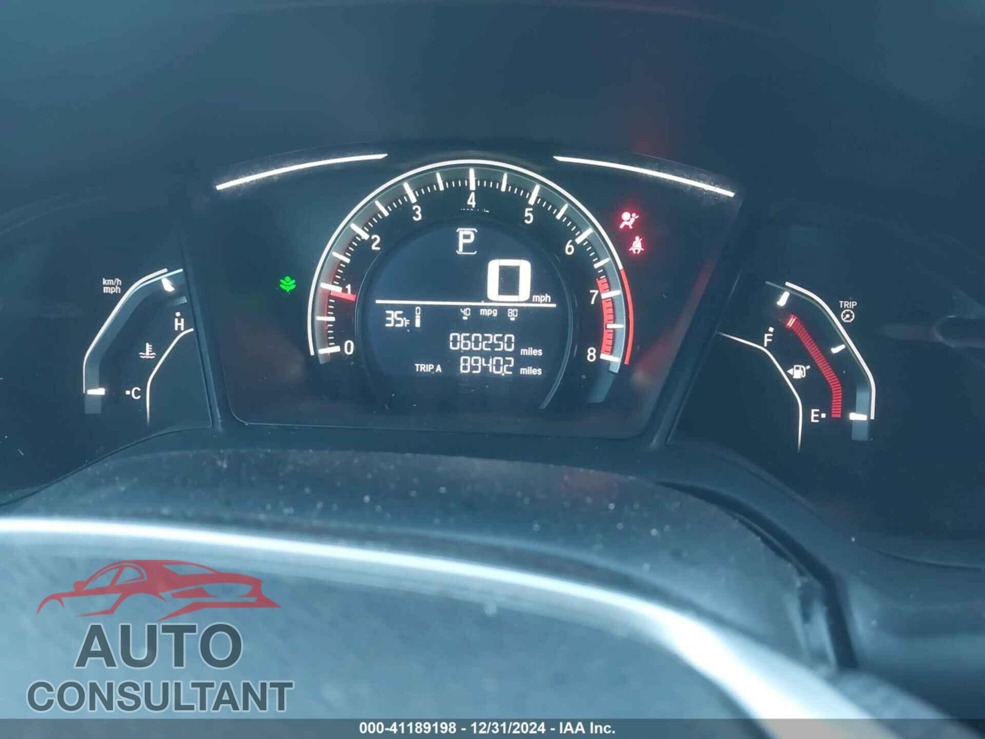 HONDA CIVIC 2017 - 19XFC2F55HE215229