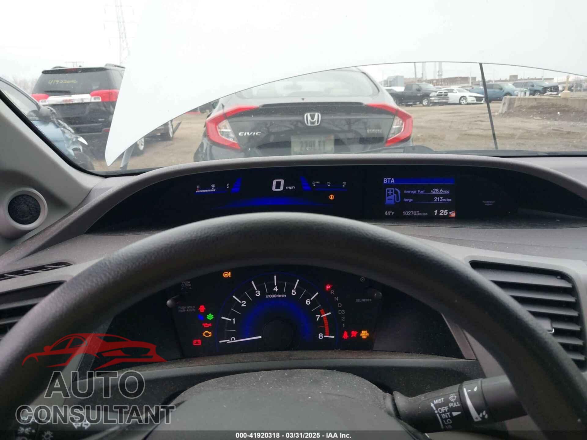 HONDA CIVIC 2012 - 2HGFB2F82CH506220
