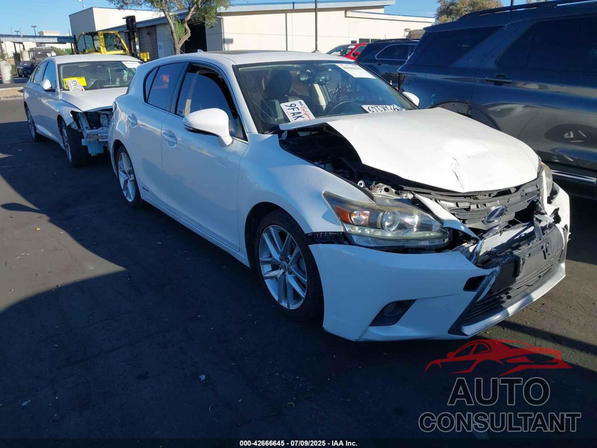 LEXUS CT 200H 2015 - JTHKD5BH2F2234164