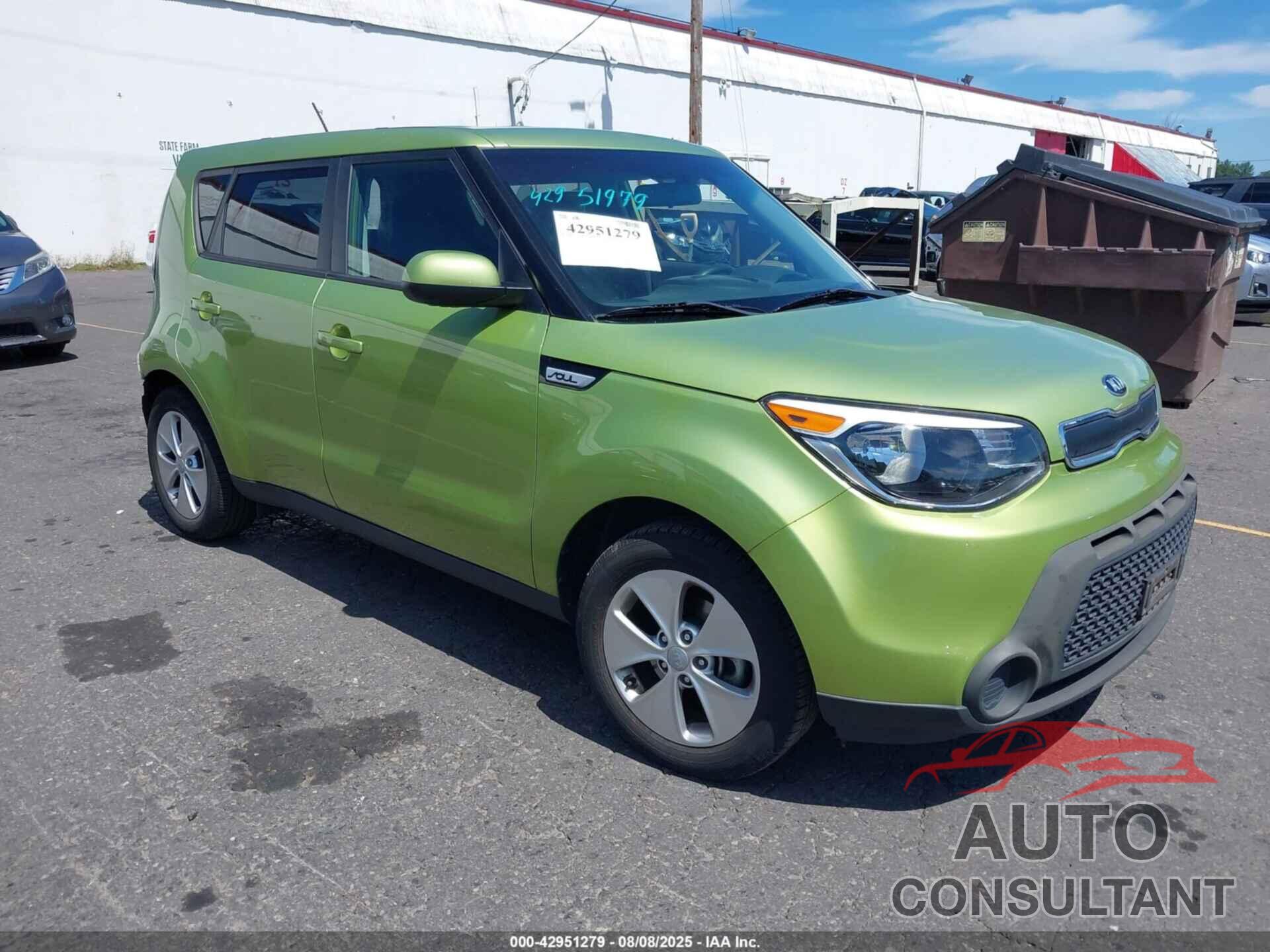 KIA SOUL 2016 - KNDJN2A29G7845402