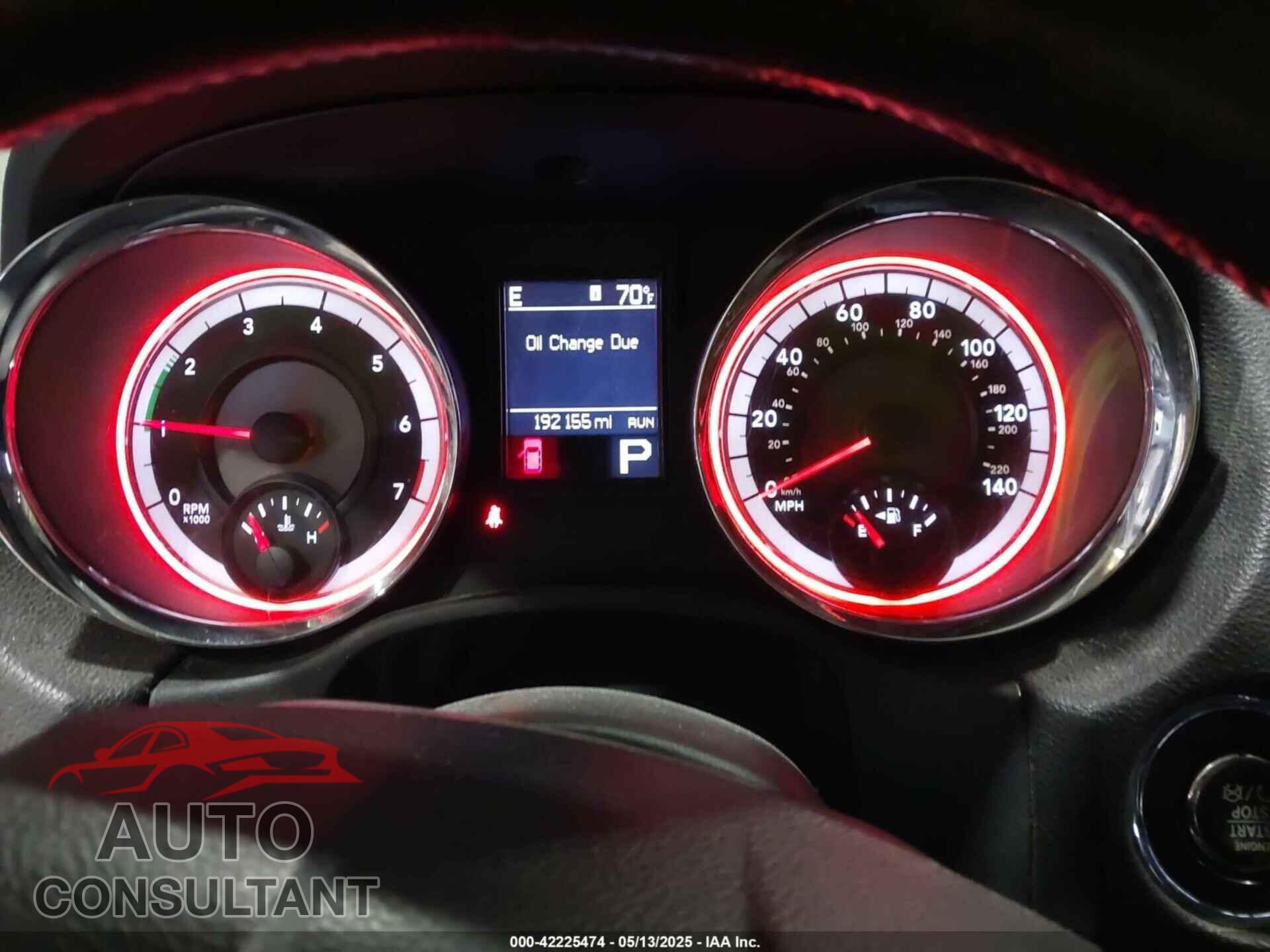 DODGE DURANGO 2012 - 1C4SDJET7CC247699