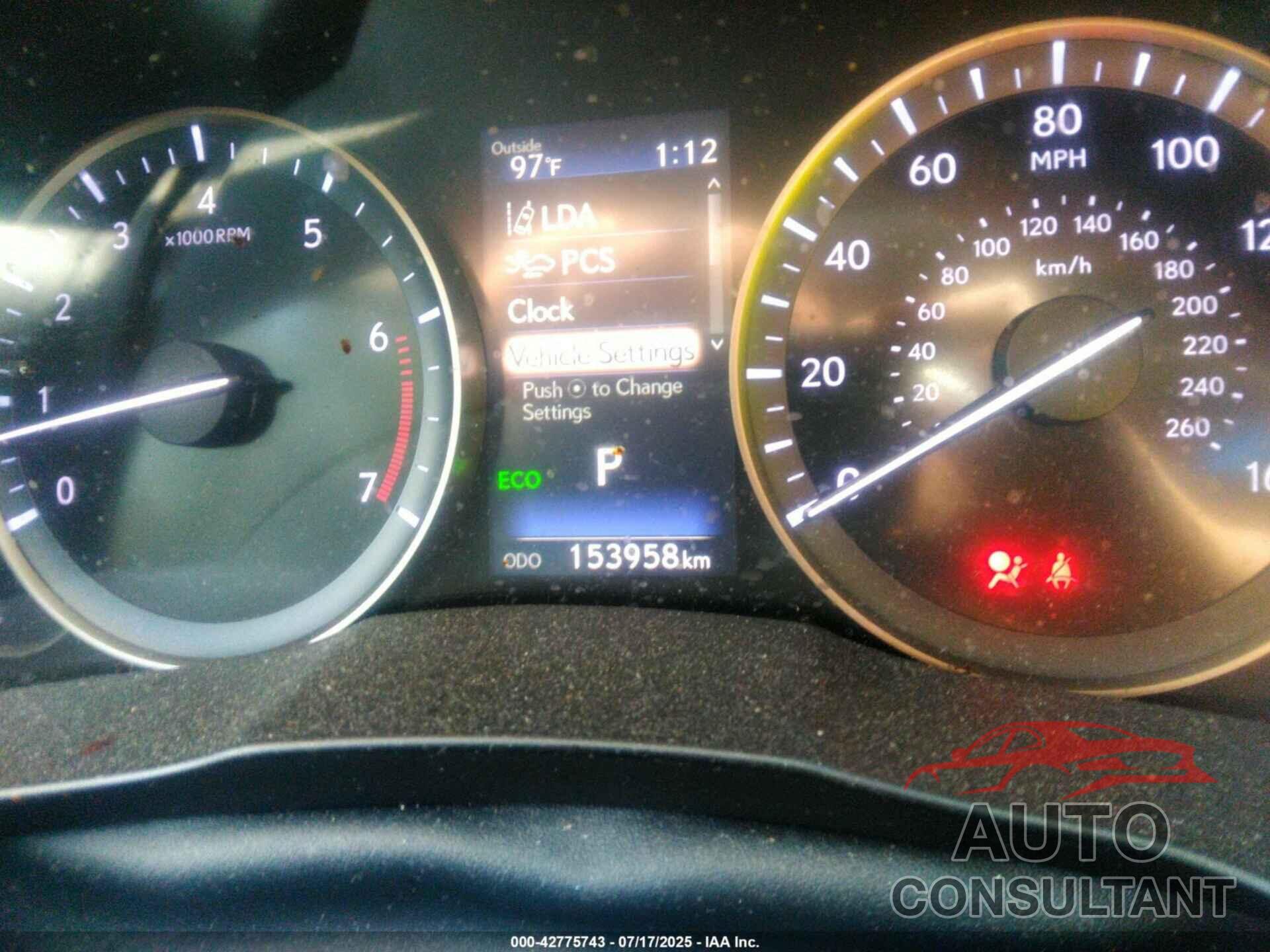 LEXUS ES 350 2017 - 58ABK1GG4HU046662