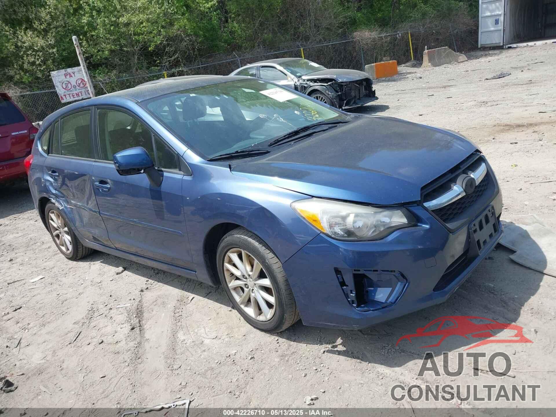 SUBARU IMPREZA 2013 - JF1GPAC64DH827190