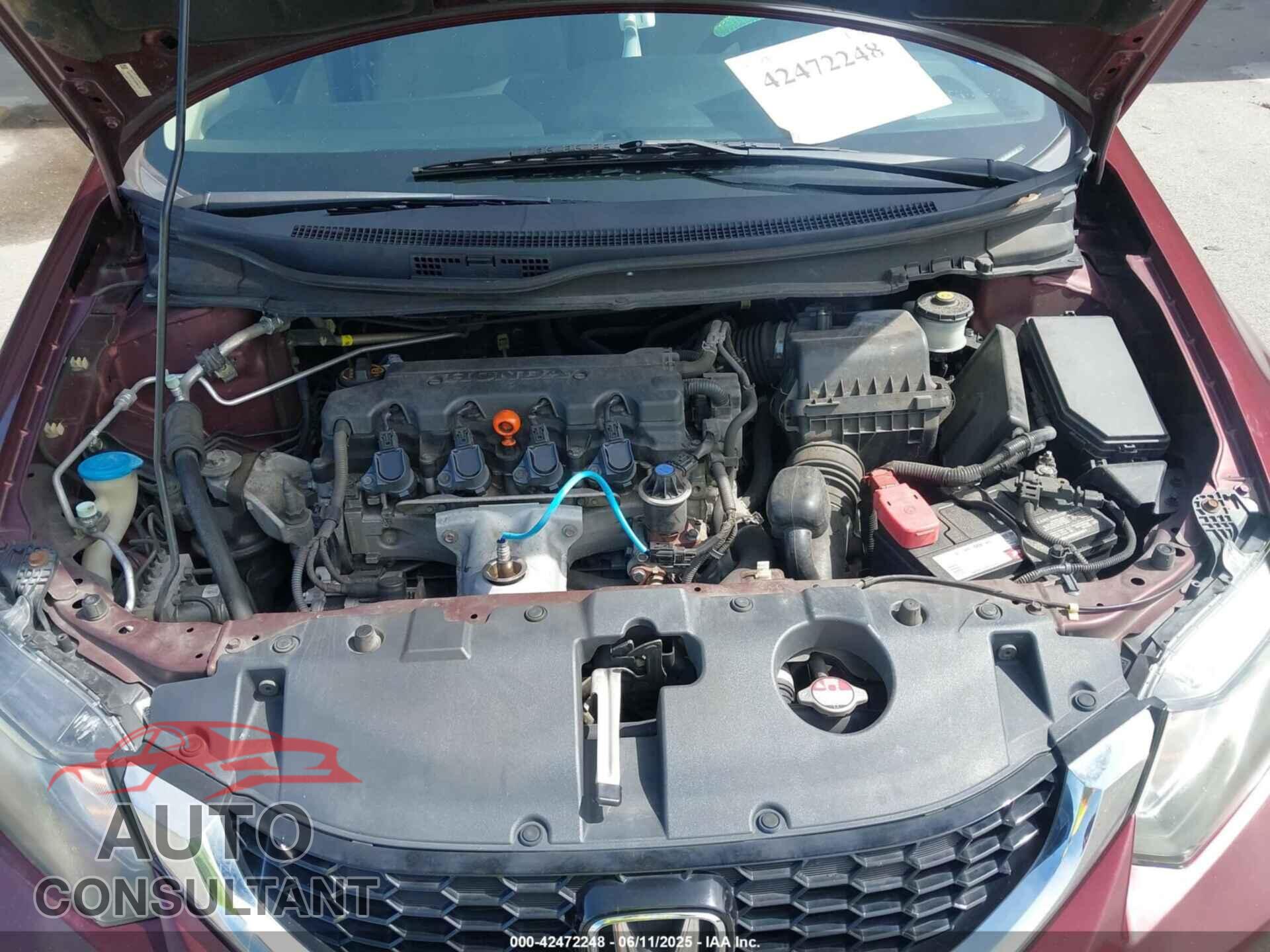HONDA CIVIC 2013 - 19XFB2F81DE062131