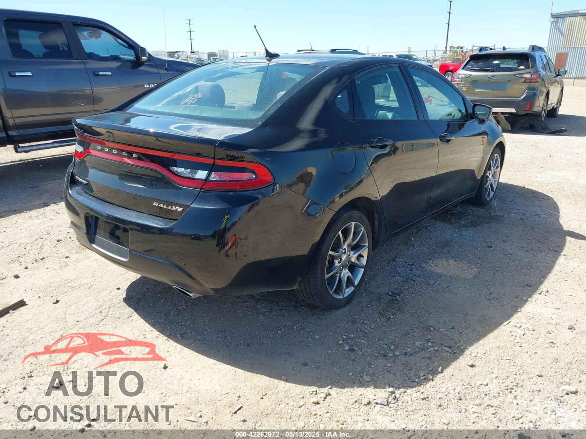 DODGE DART 2015 - 1C3CDFBB6FD266972