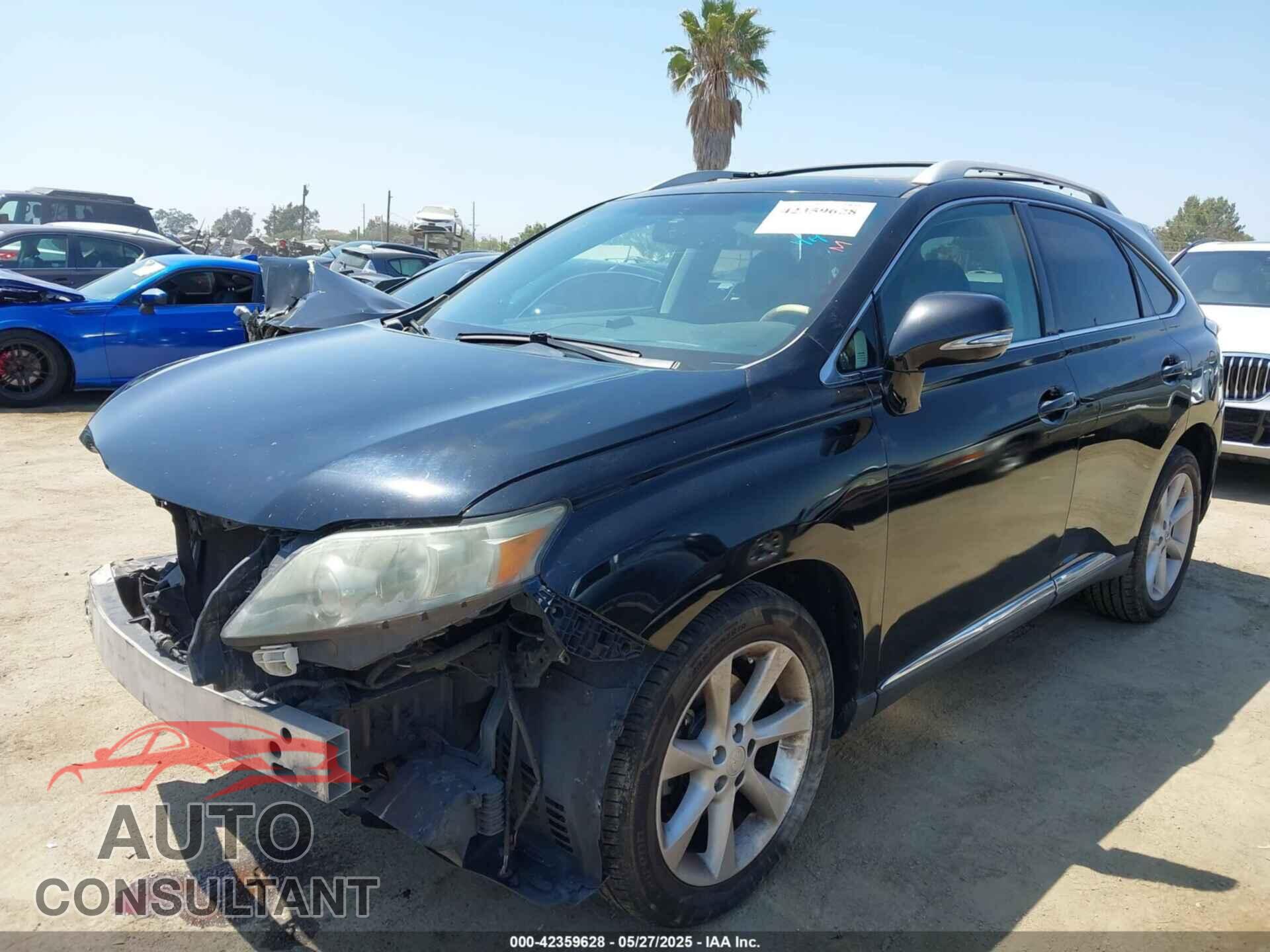 LEXUS RX 2012 - 2T2ZK1BA9CC076772