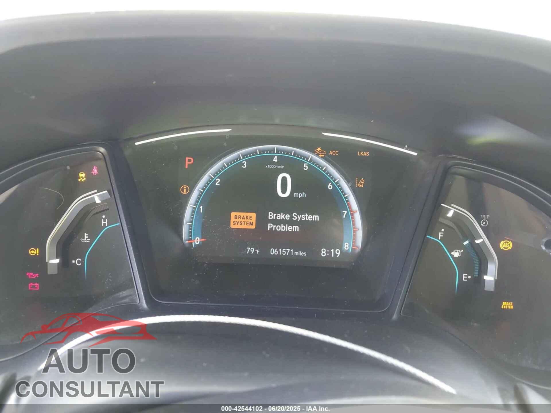 HONDA CIVIC 2019 - 2HGFC2F60KH541896