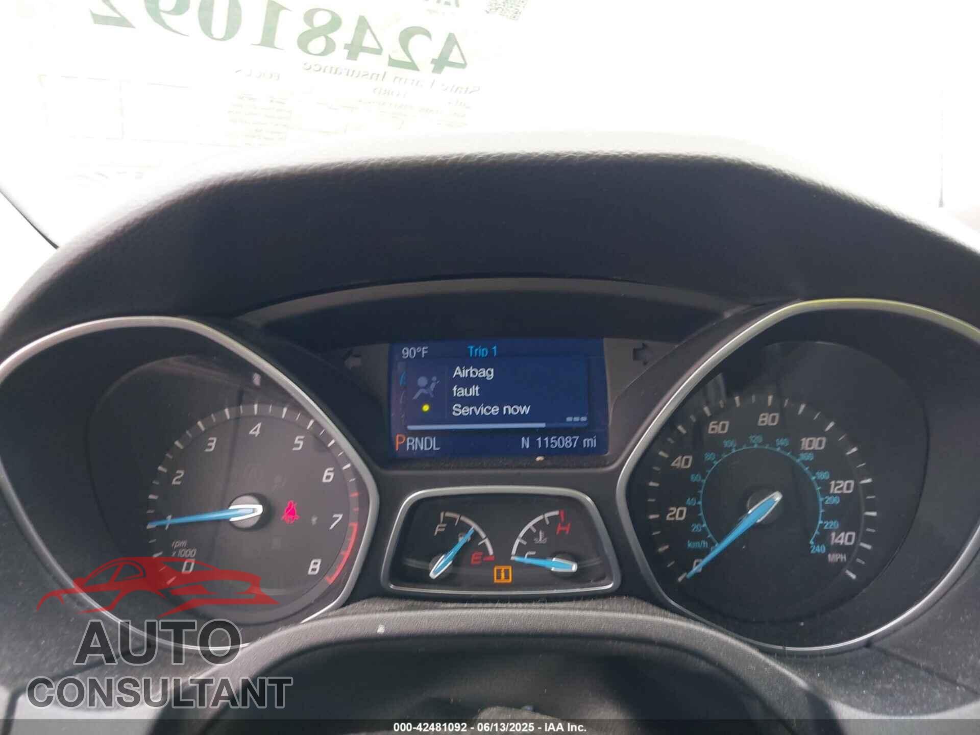 FORD FOCUS 2014 - 1FADP3F2XEL410324