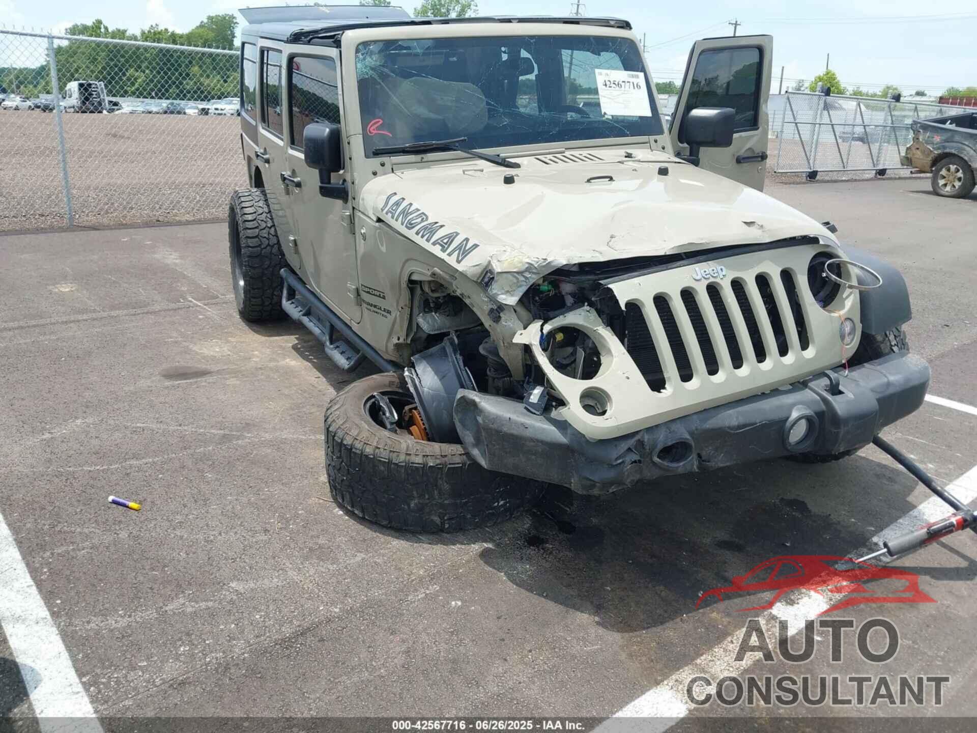 JEEP WRANGLER UNLIMITED 2017 - 1C4BJWDG6HL712555