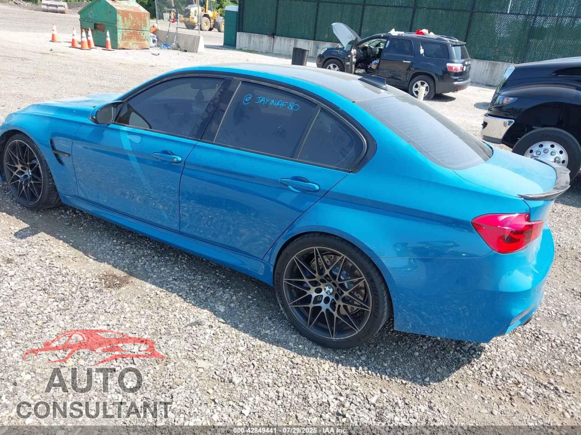 BMW M3 2018 - WBS8M9C55J5K99887