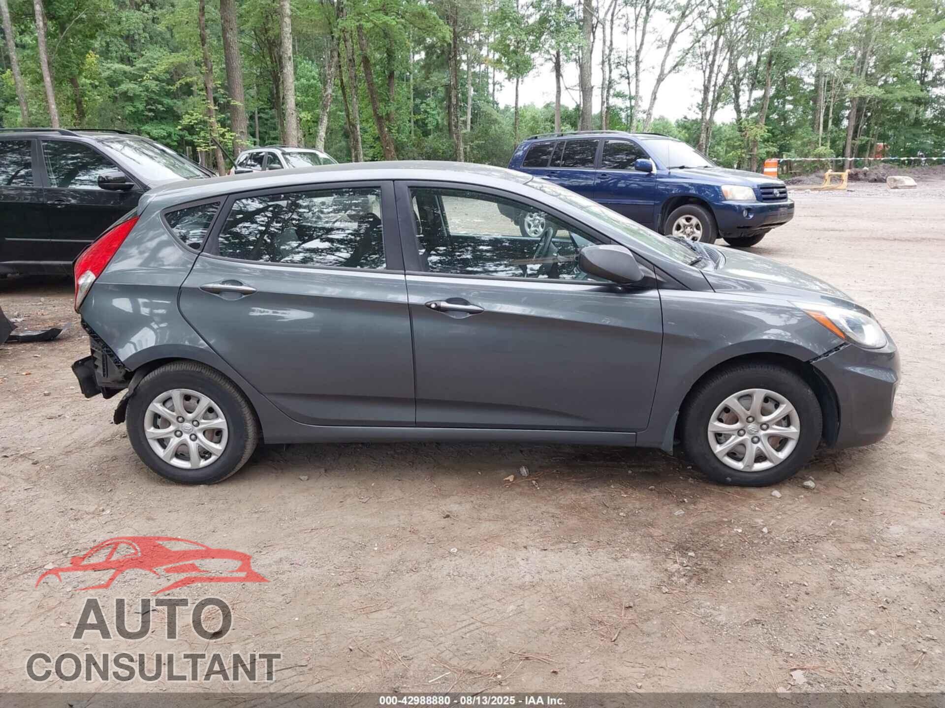 HYUNDAI ACCENT 2013 - KMHCT5AE8DU094375