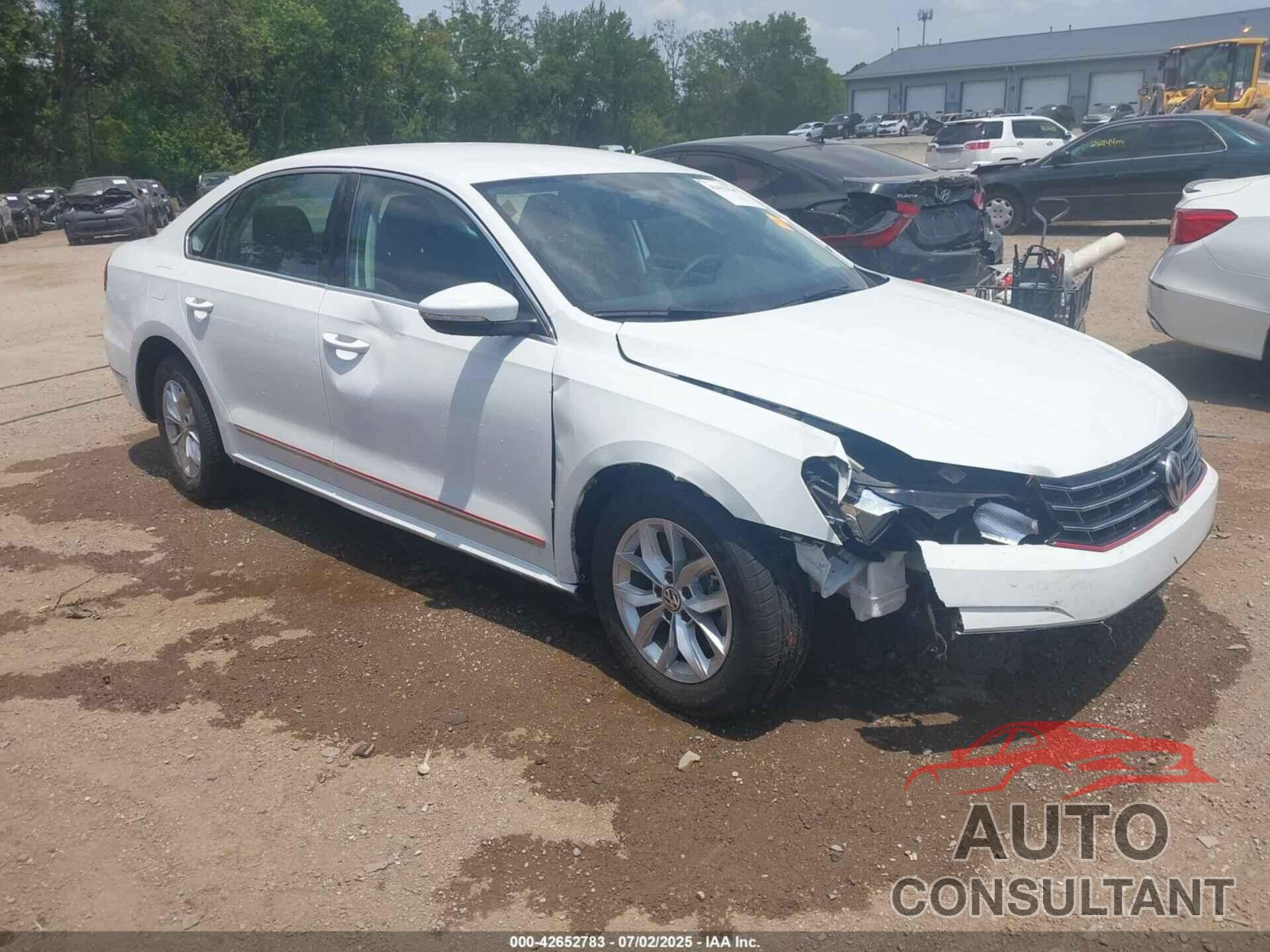 VOLKSWAGEN PASSAT 2017 - 1VWAT7A39HC006898
