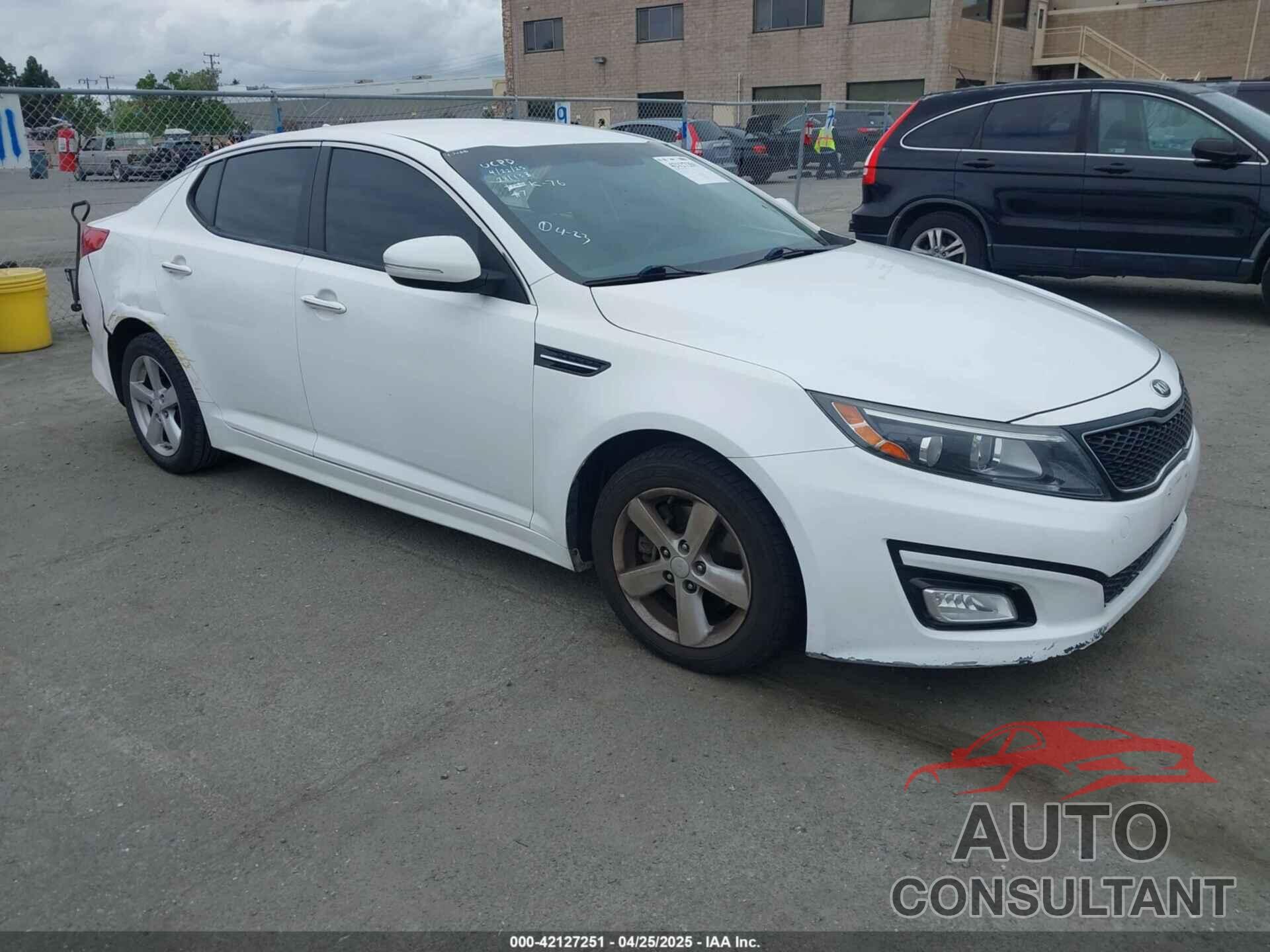 KIA OPTIMA 2015 - KNAGM4A74F5662579