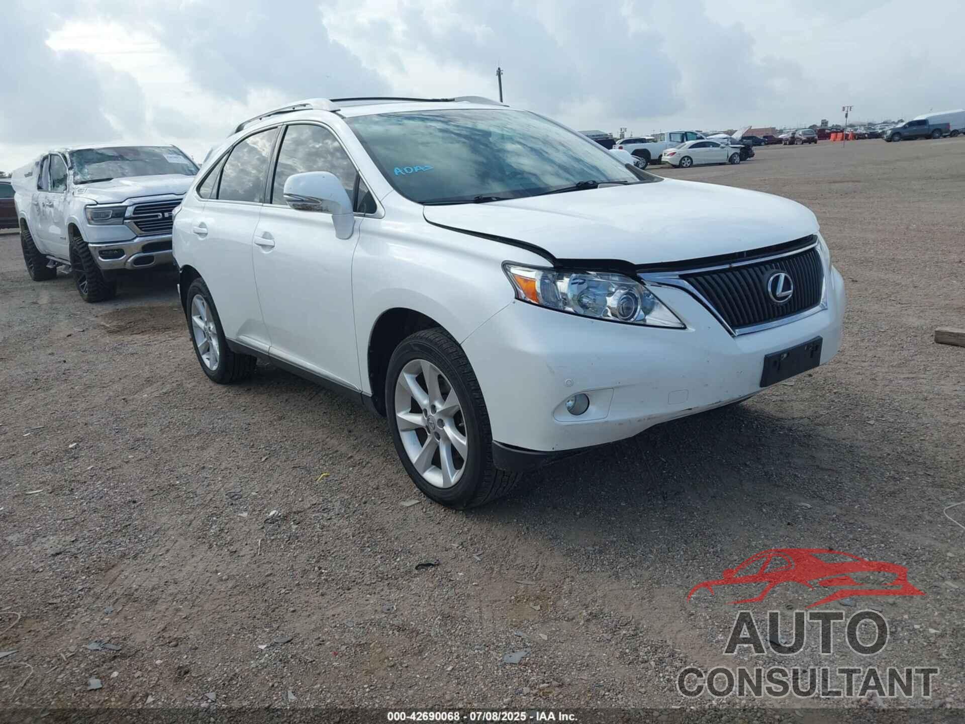 LEXUS RX 350 2010 - 2T2ZK1BA9AC039654